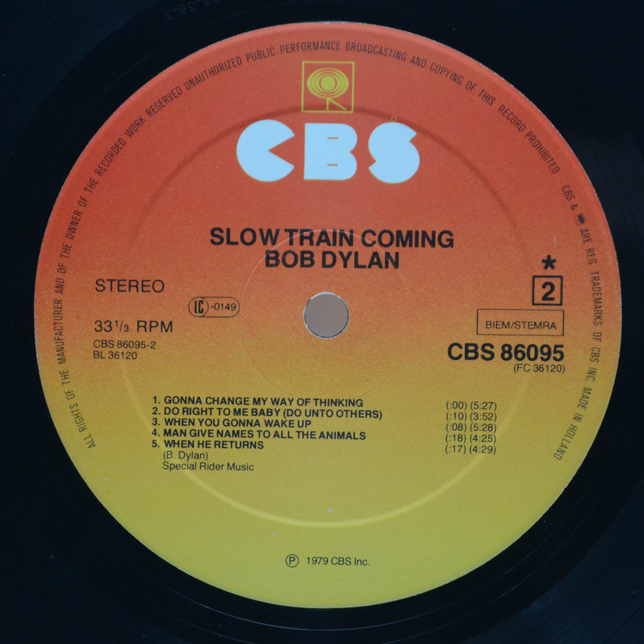 Bob Dylan — Slow Train Coming, 1979