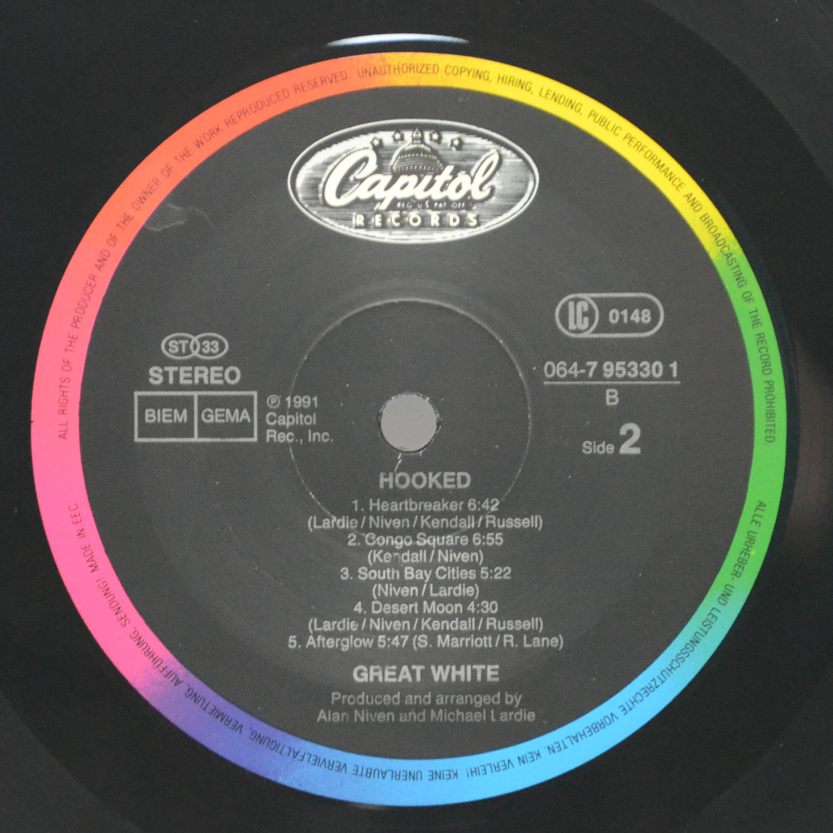 Great White — Hooked, 1991