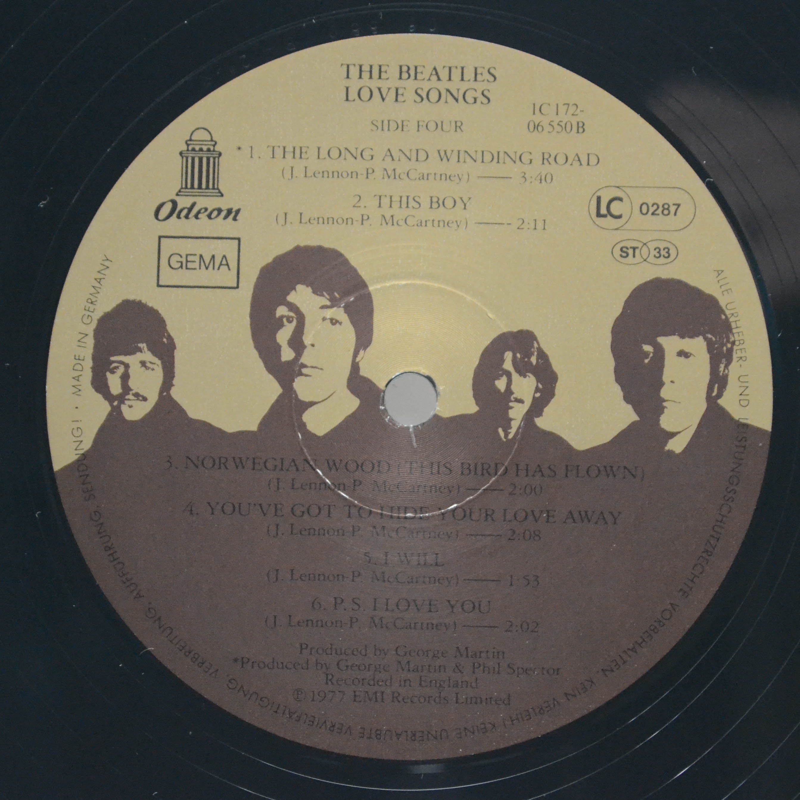 Beatles — Love Songs (2LP), 1977