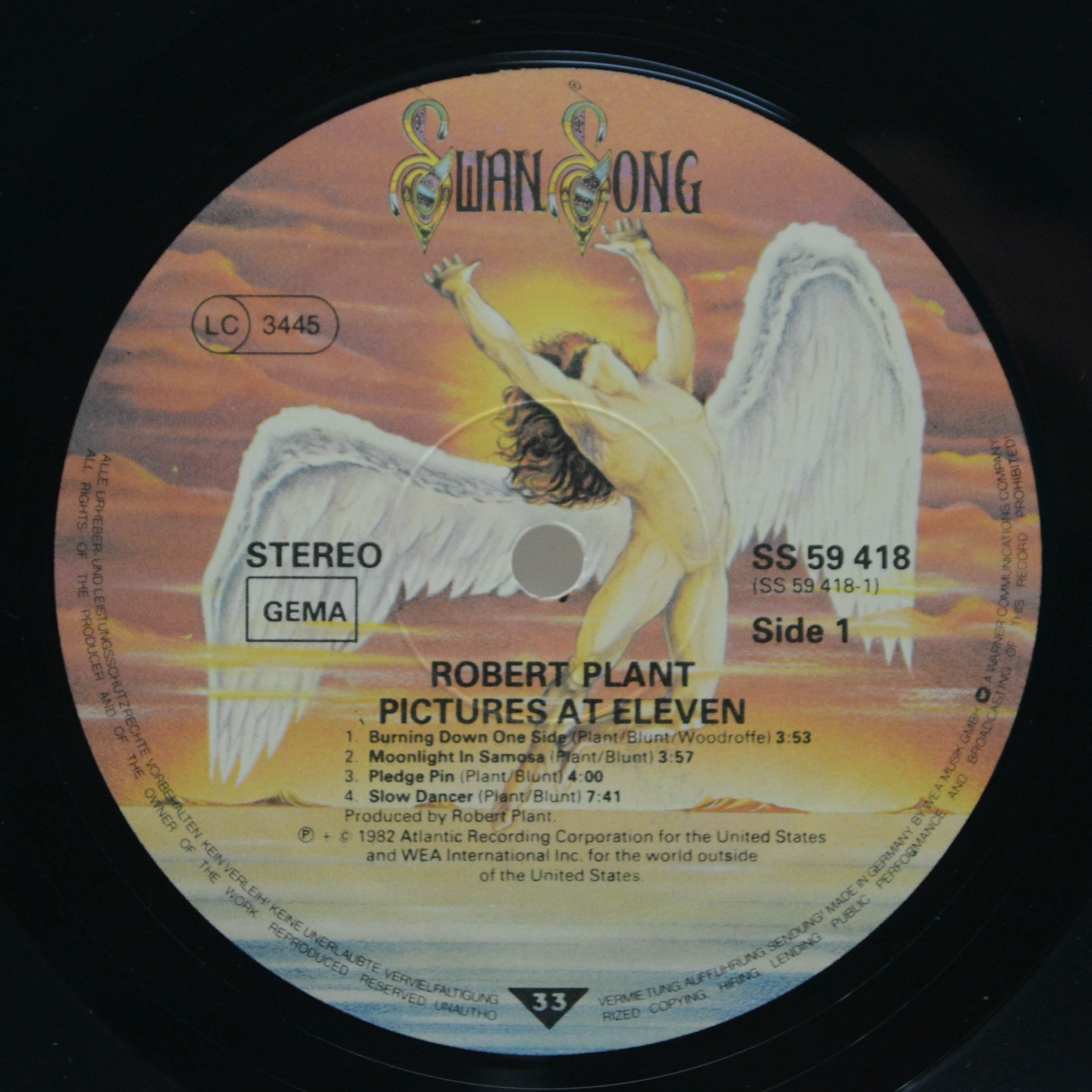 Виниловая пластинка Robert Plant — Pictures At Eleven, 1982
