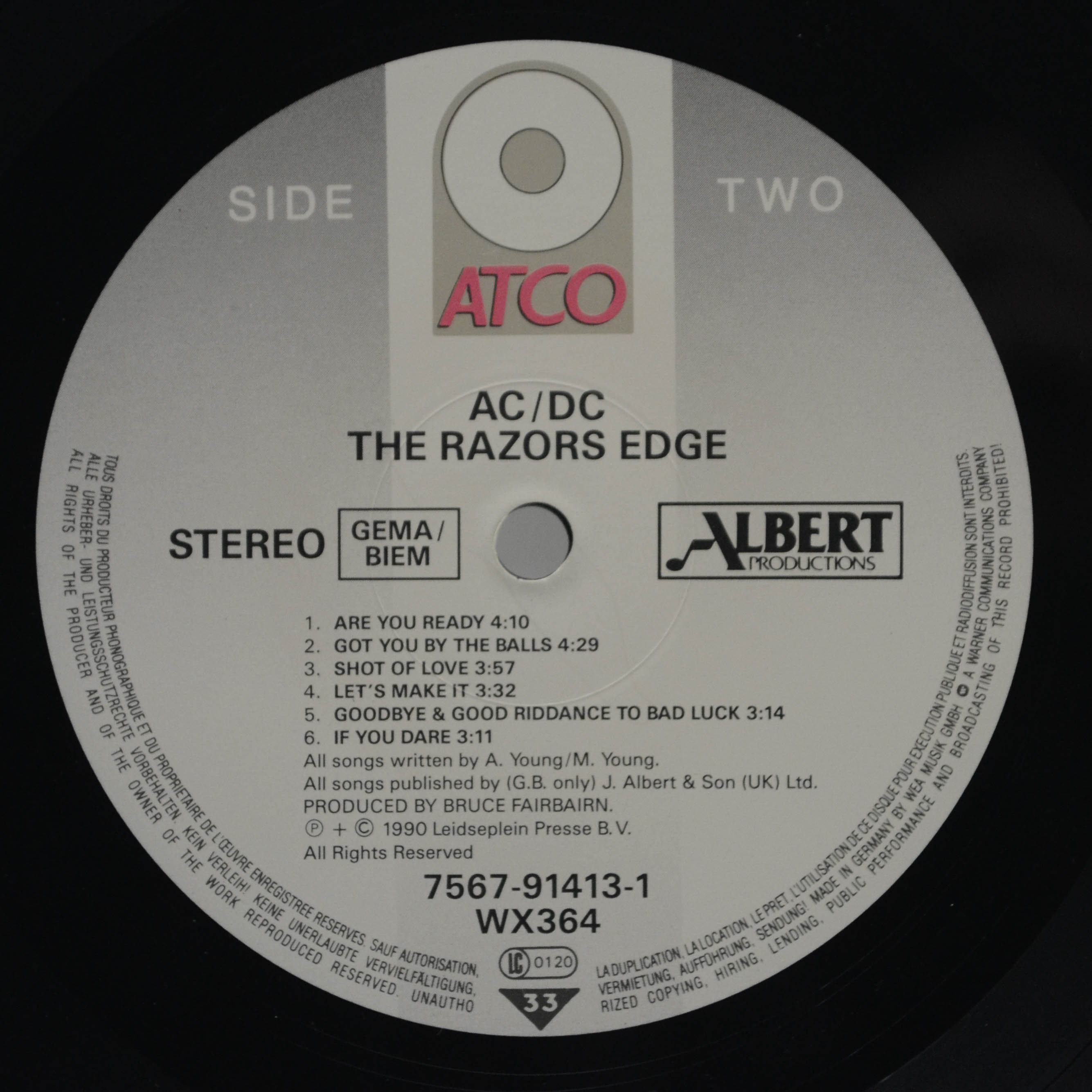 AC/DC — The Razors Edge, 1990