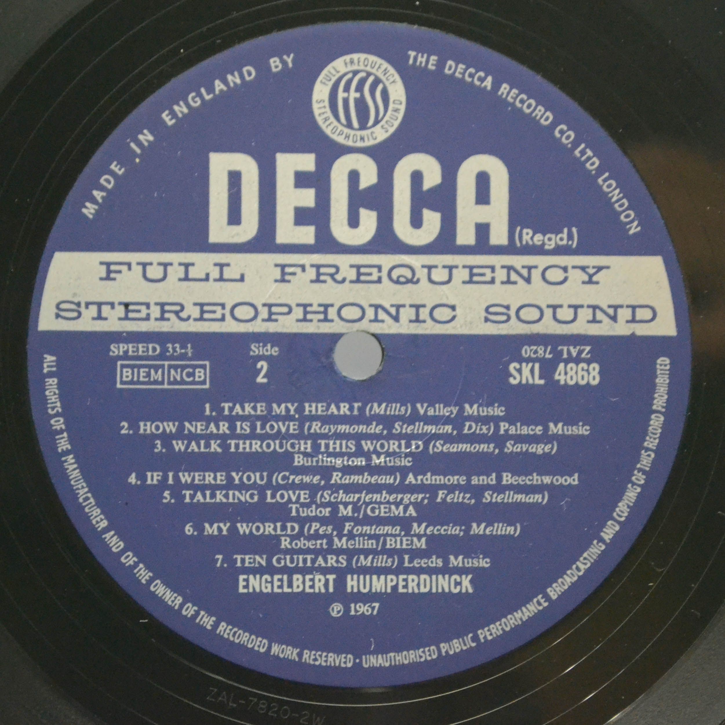 Engelbert Humperdinck — Release Me (UK), 1967