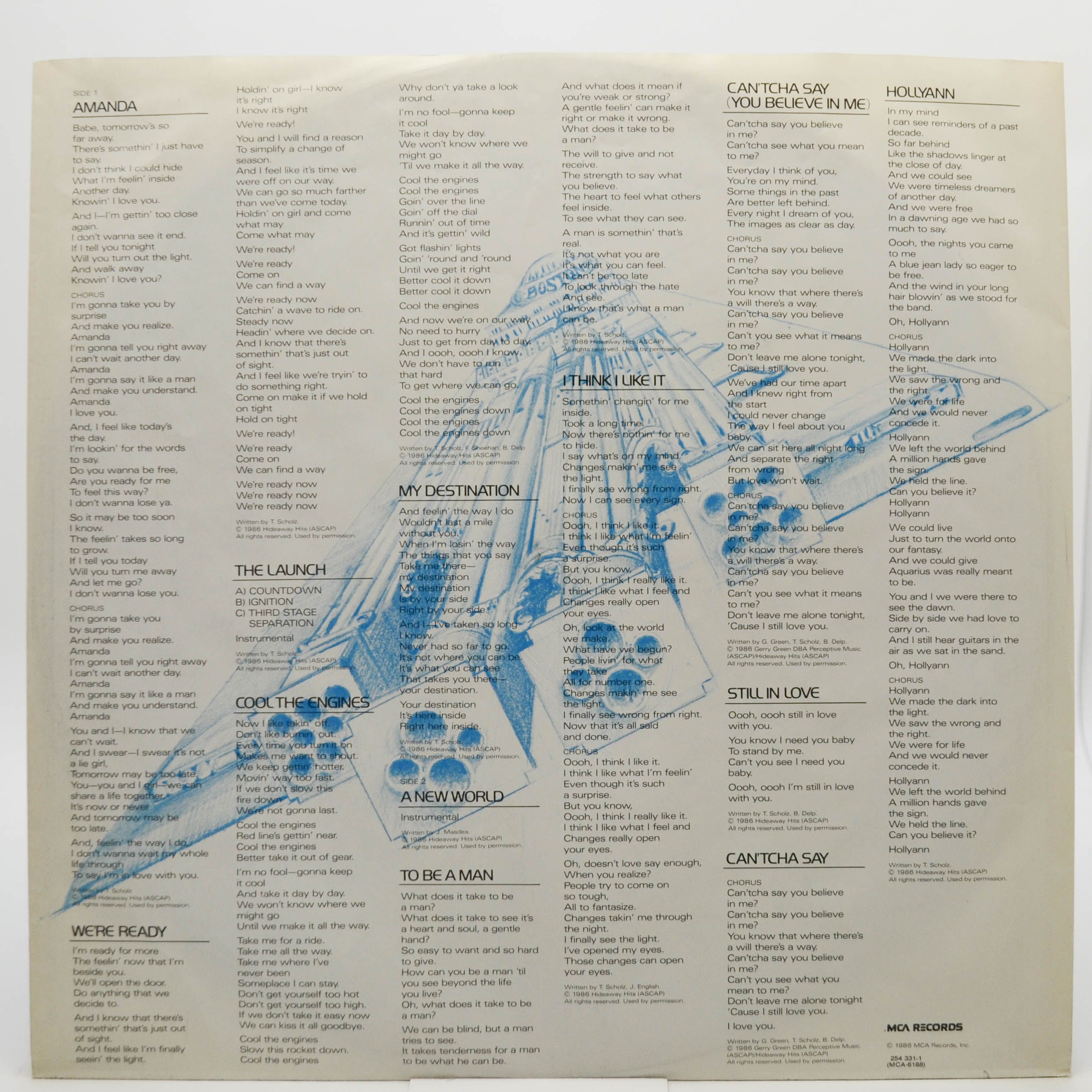 Boston — Third Stage, 1986