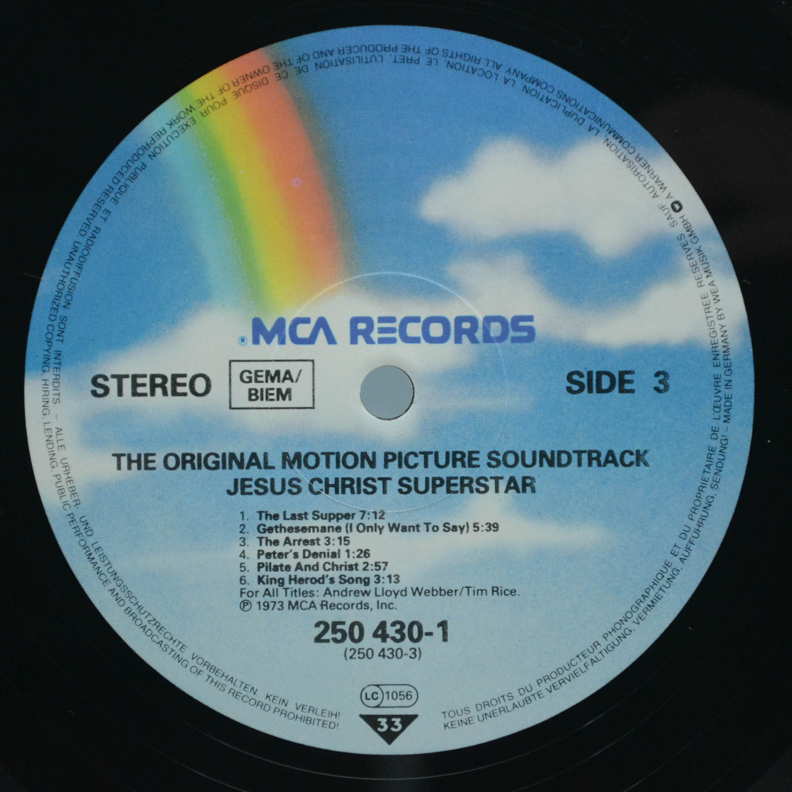 Various — Jesus Christ Superstar (The Original Motion Picture Sound Track Album) (2LP, booklet), 1973