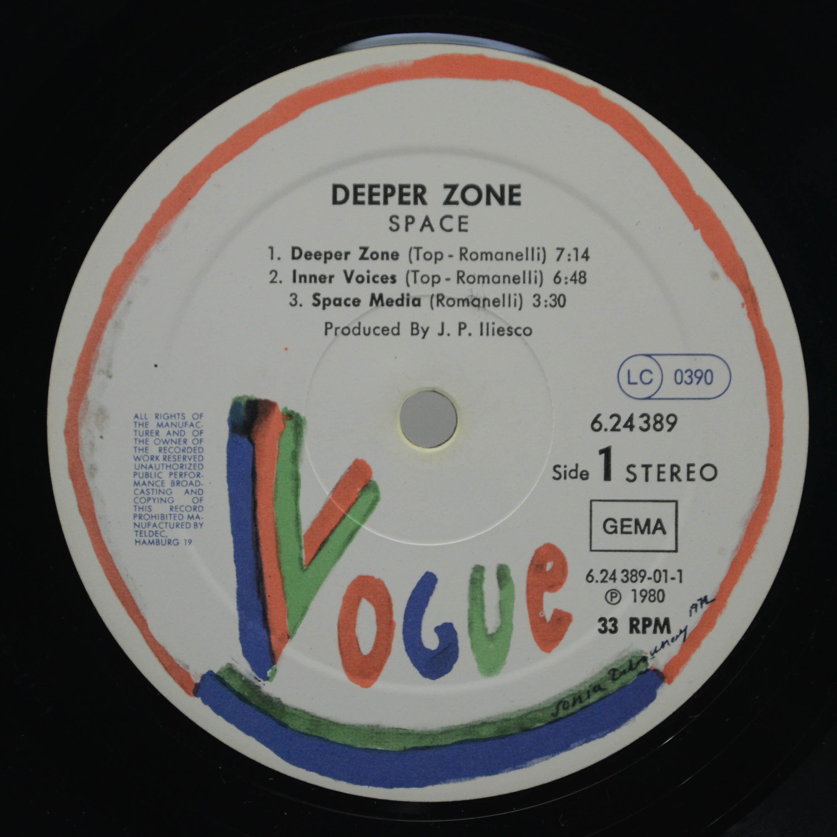 Space — Deeper Zone, 1980