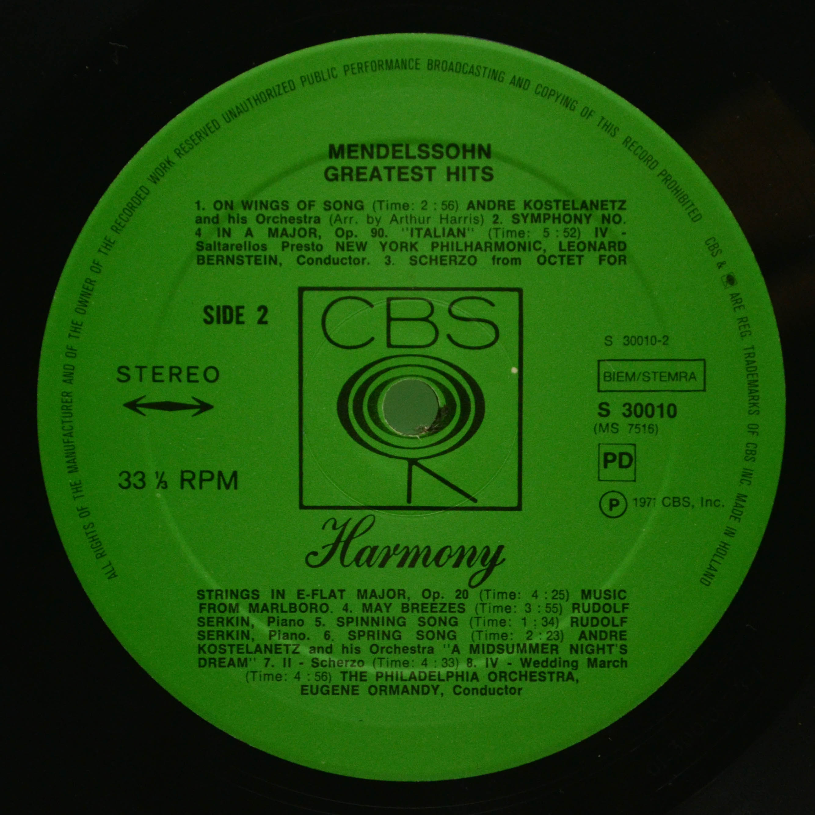 Mendelssohn — Greatest Hits, 1971