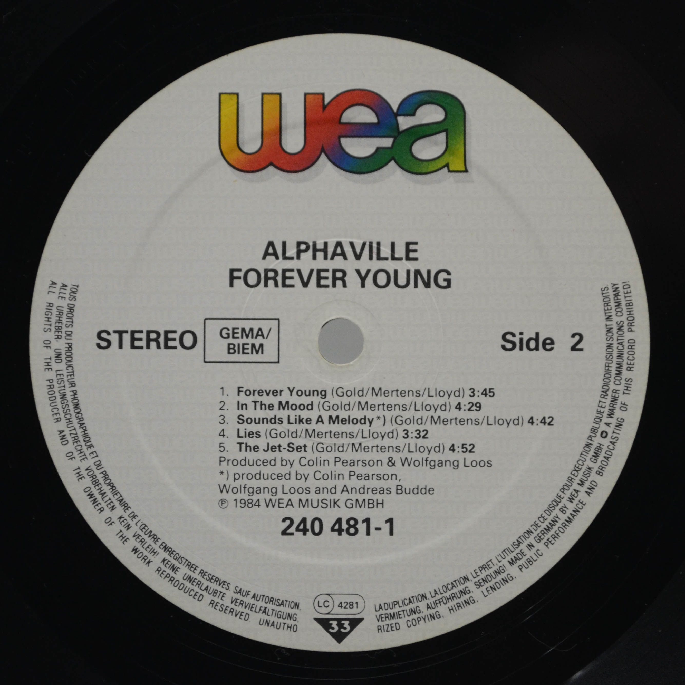 Alphaville — Forever Young, 1984