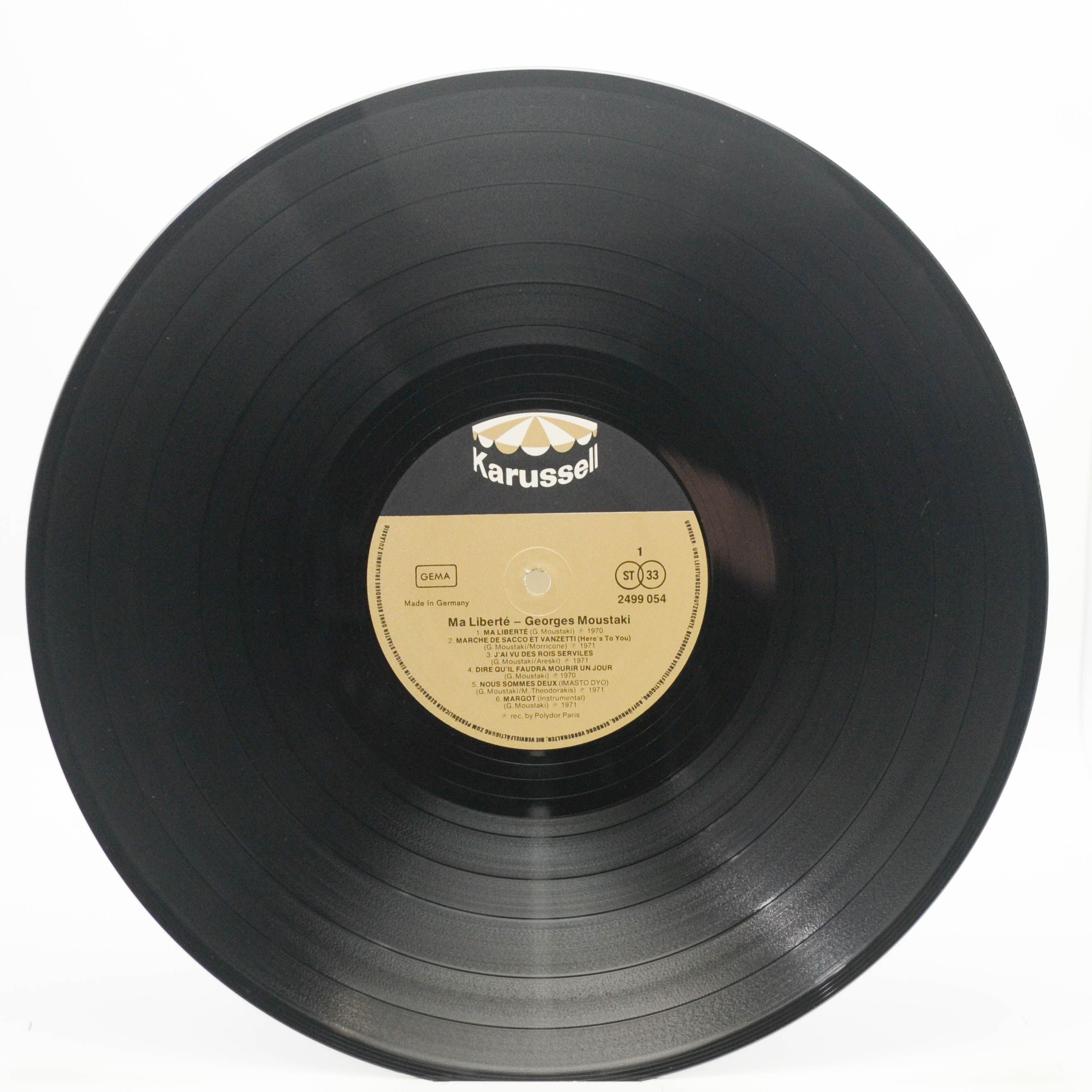 Georges Moustaki — Ma Liberté, 1970