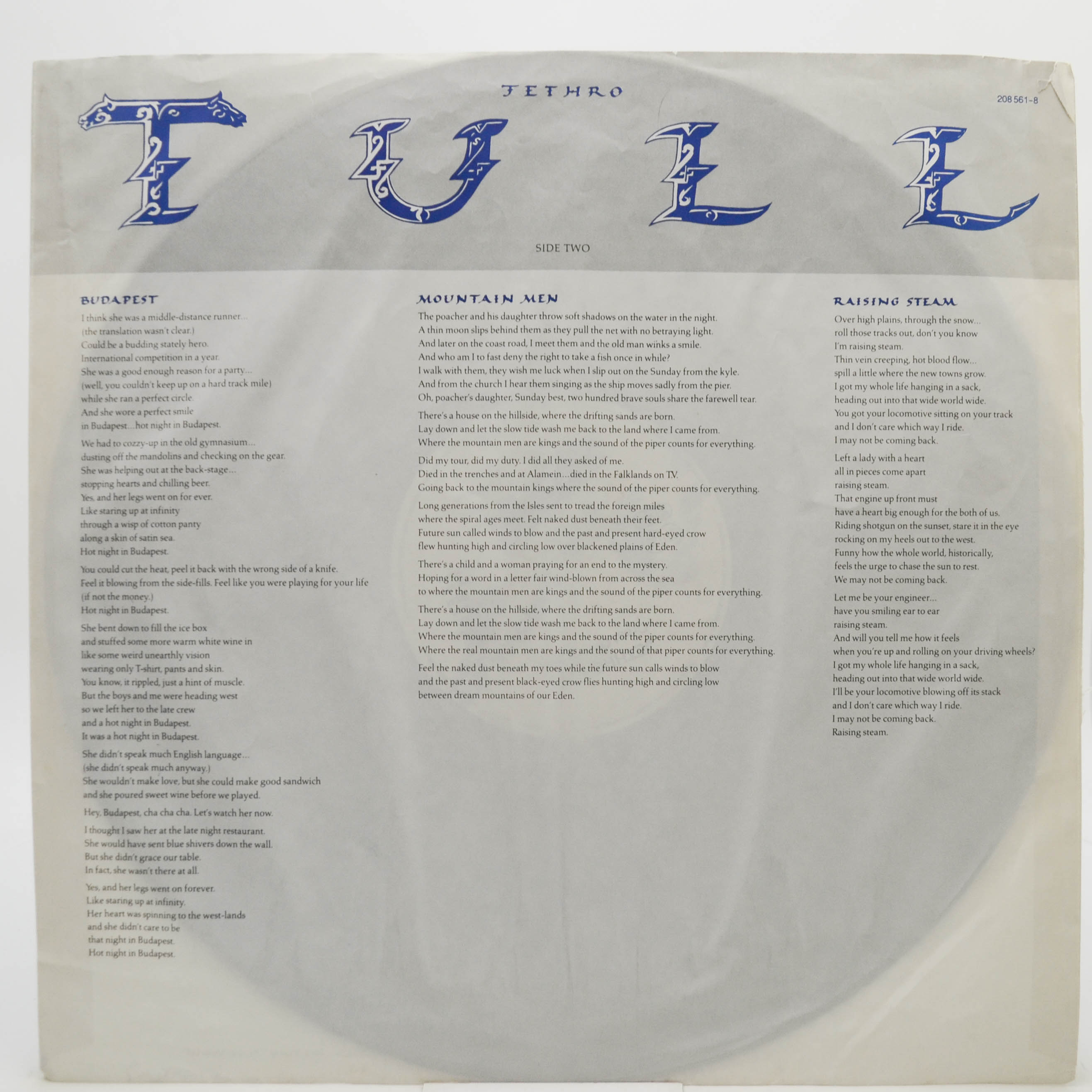 Jethro Tull — Crest Of A Knave, 1987