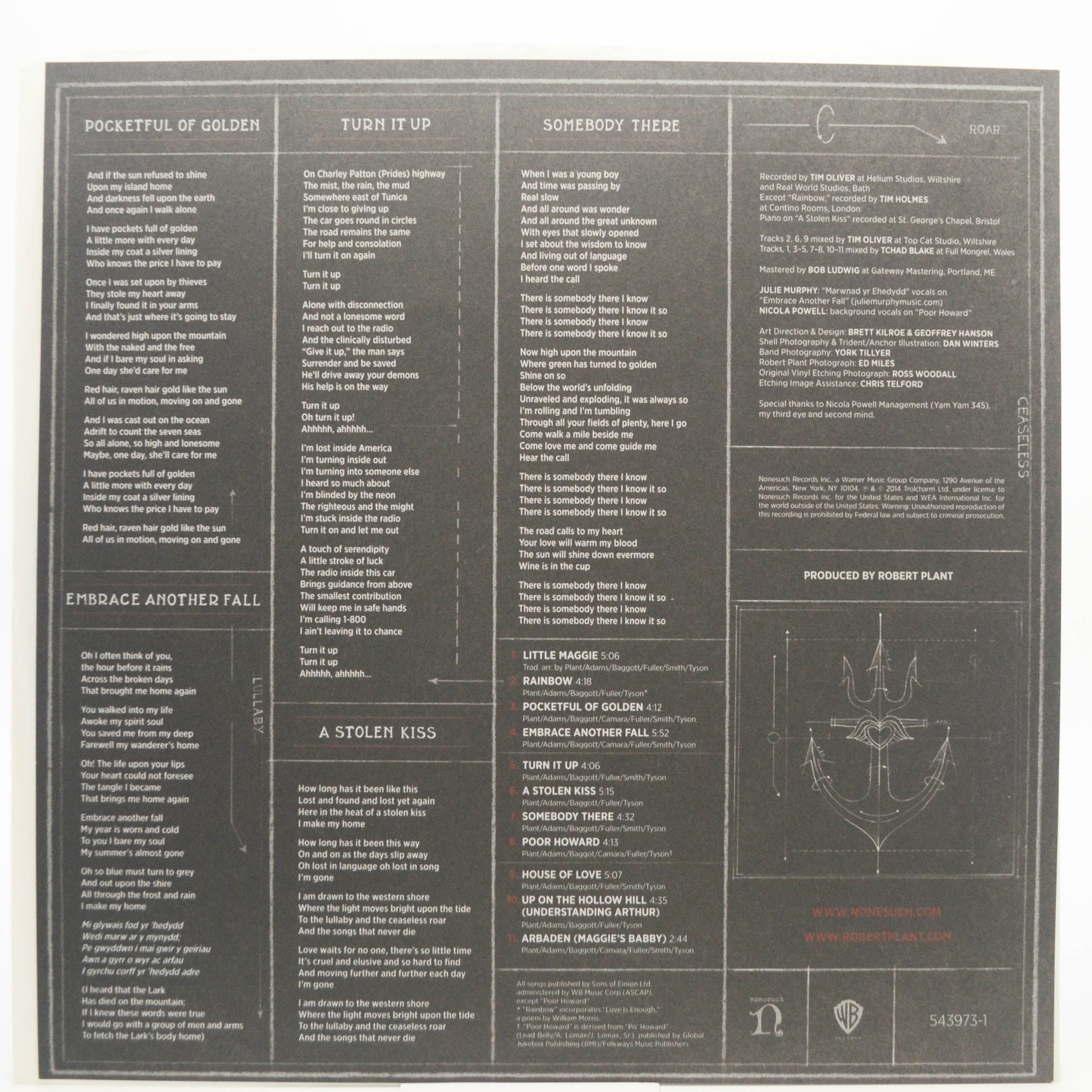 Robert Plant And The Sensational Space Shifters — Lullaby And... The Ceaseless Roar (2LP), 2014