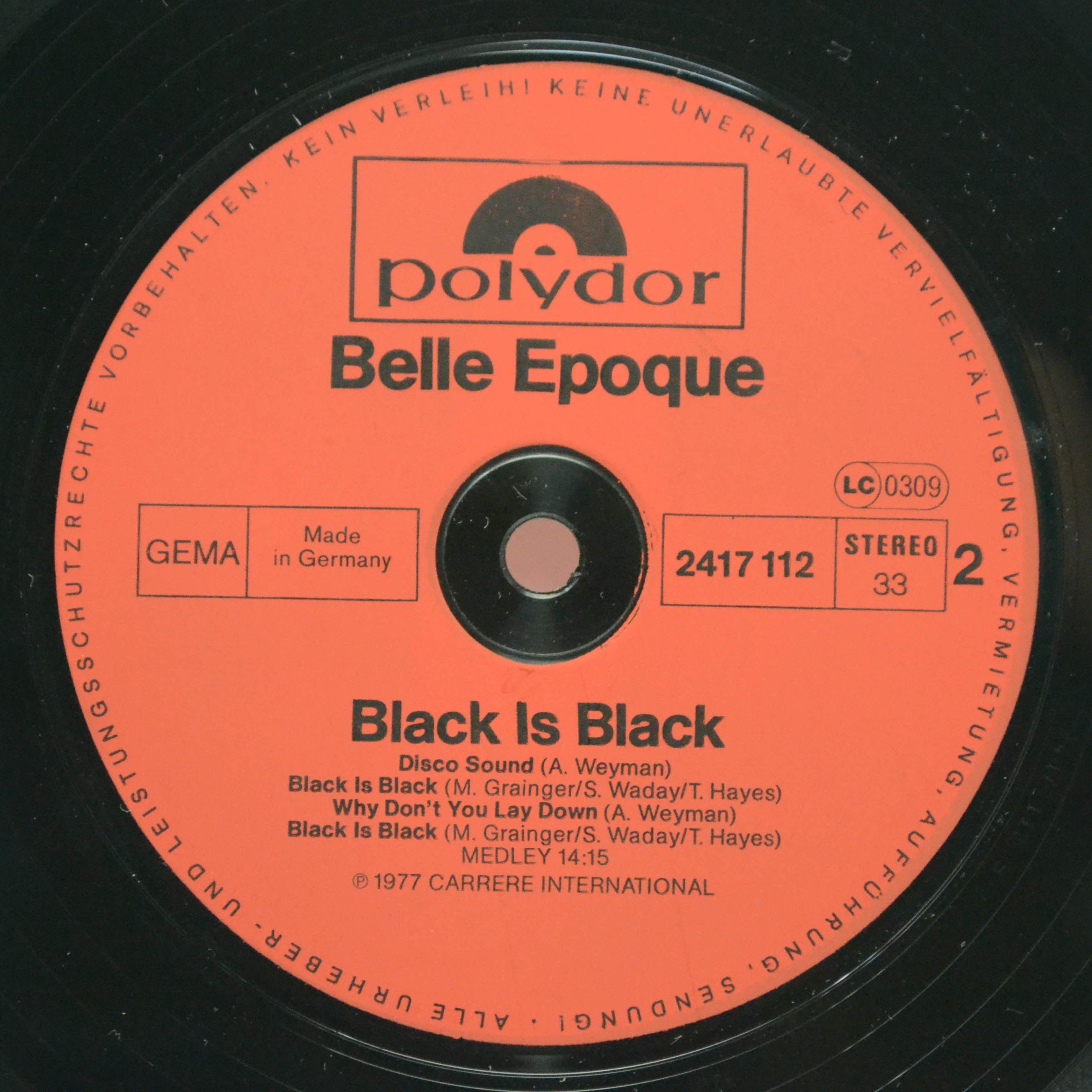 Belle Epoque — Black Is Black, 1977