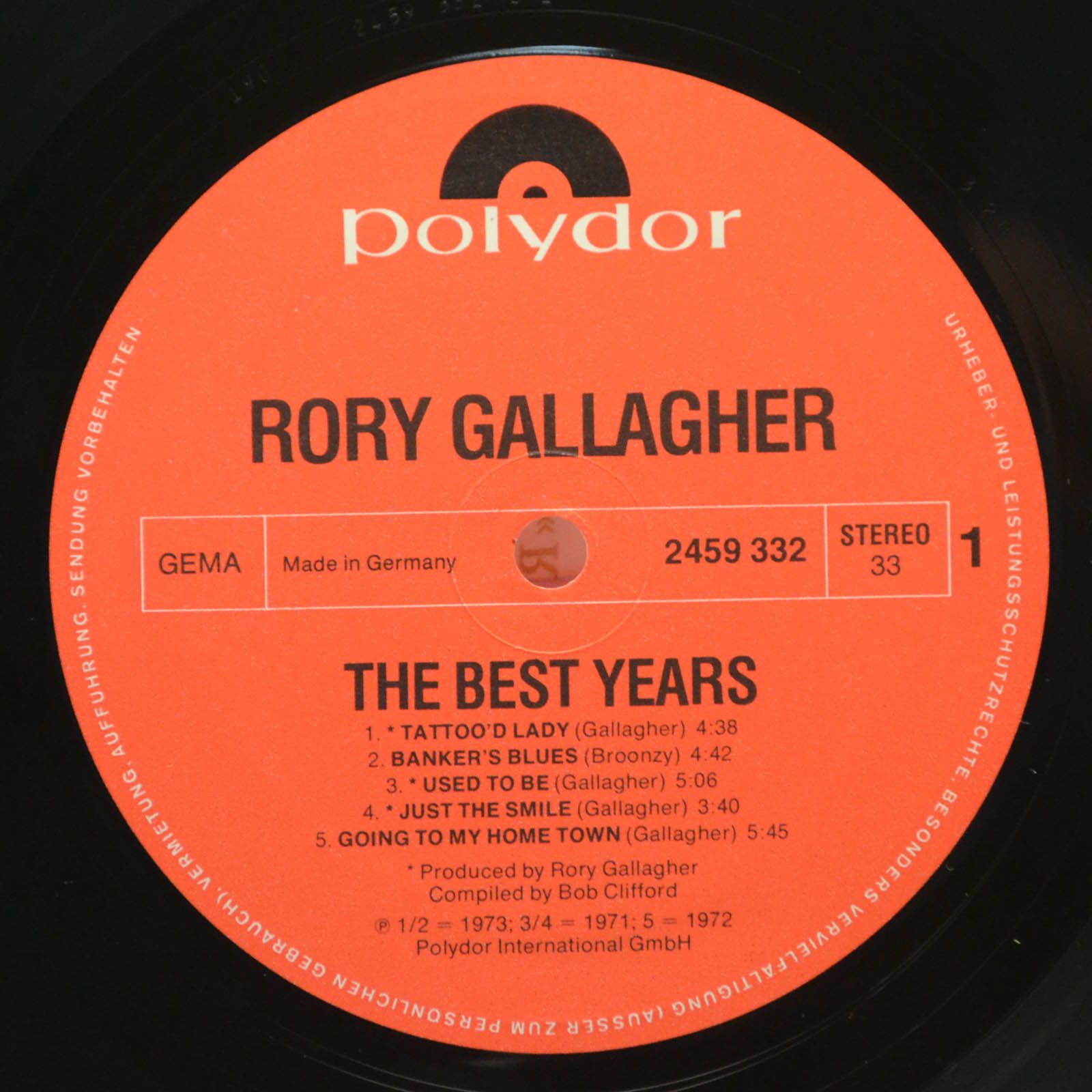 Rory Gallagher — The Best Years, 1977