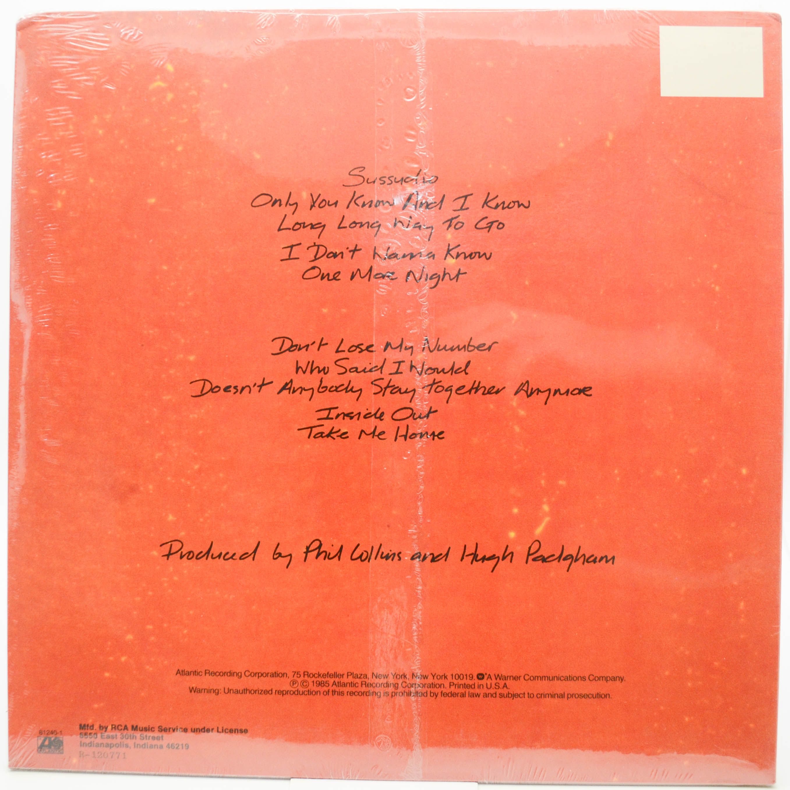 Phil Collins — No Jacket Required (USA), 1985