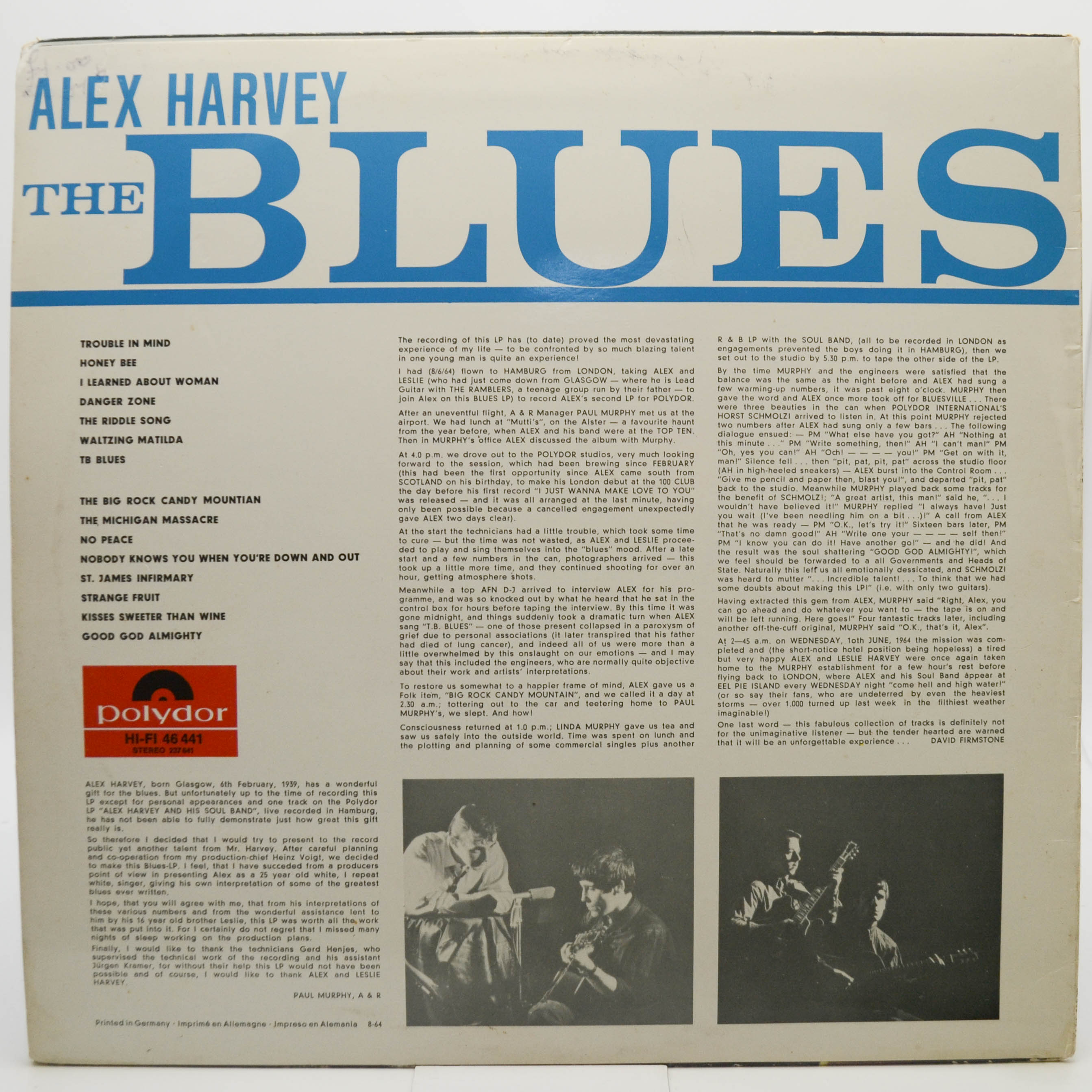 Alex Harvey — The Blues, 1964