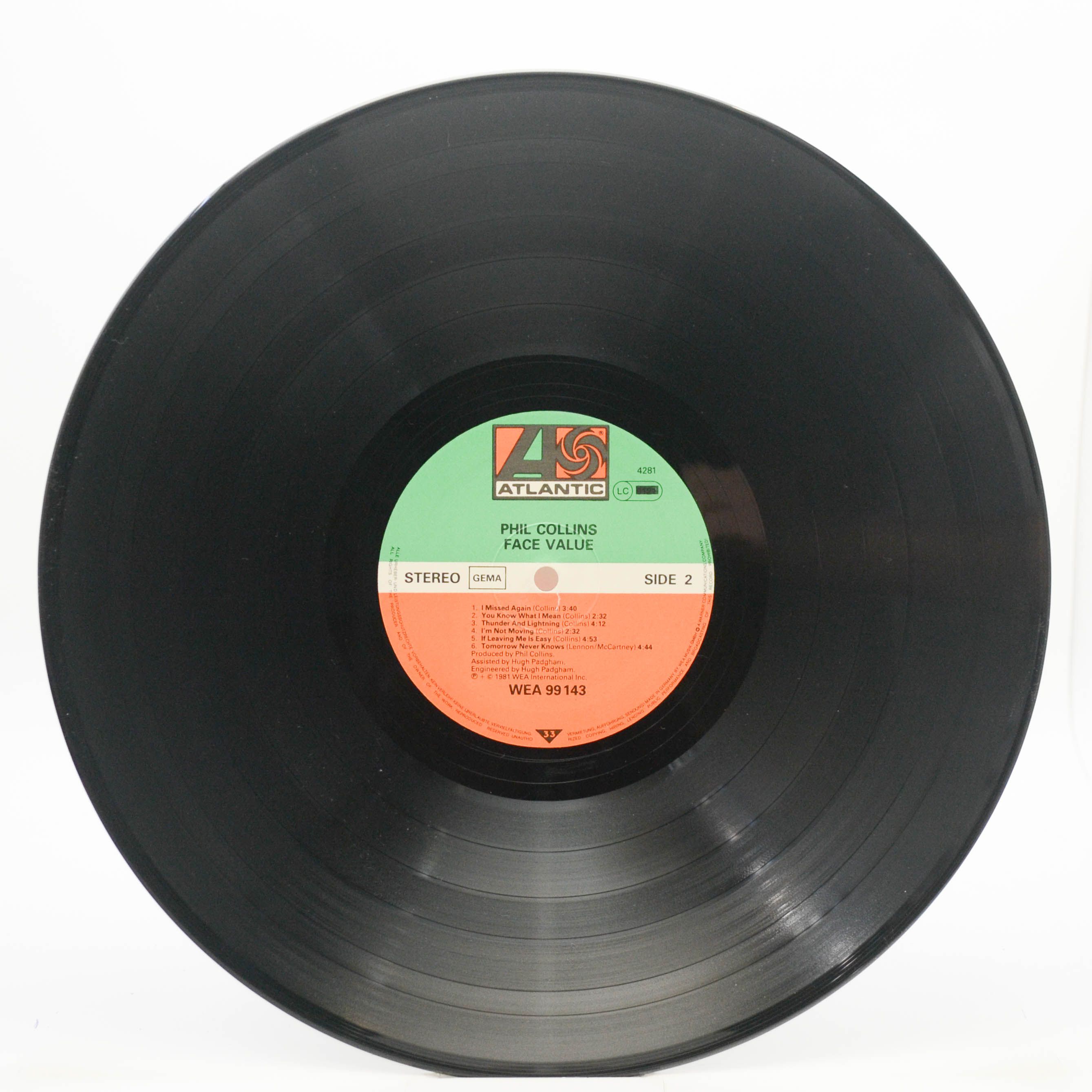 Phil Collins — Face Value, 1981