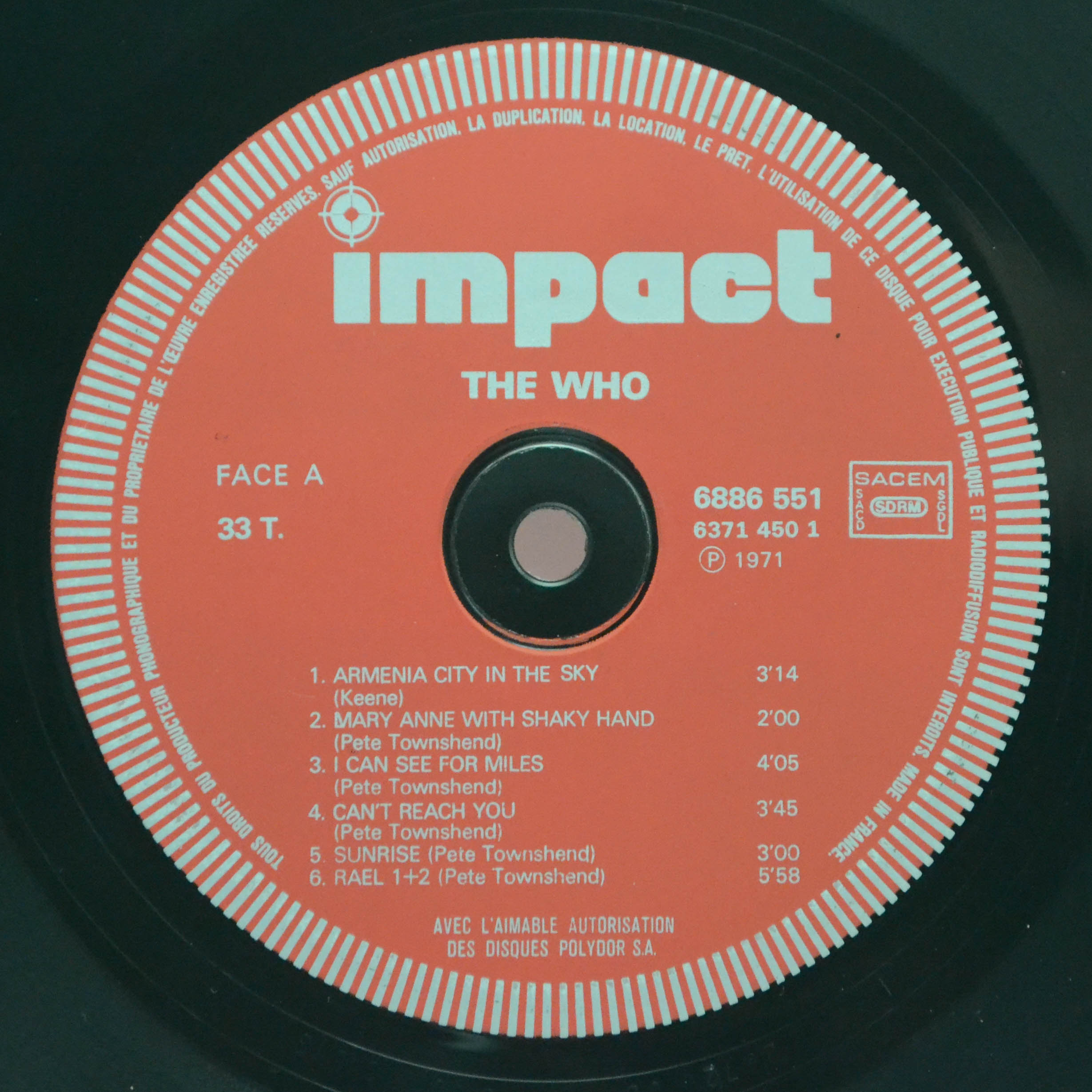 Виниловая пластинка Who — The Who, 1977