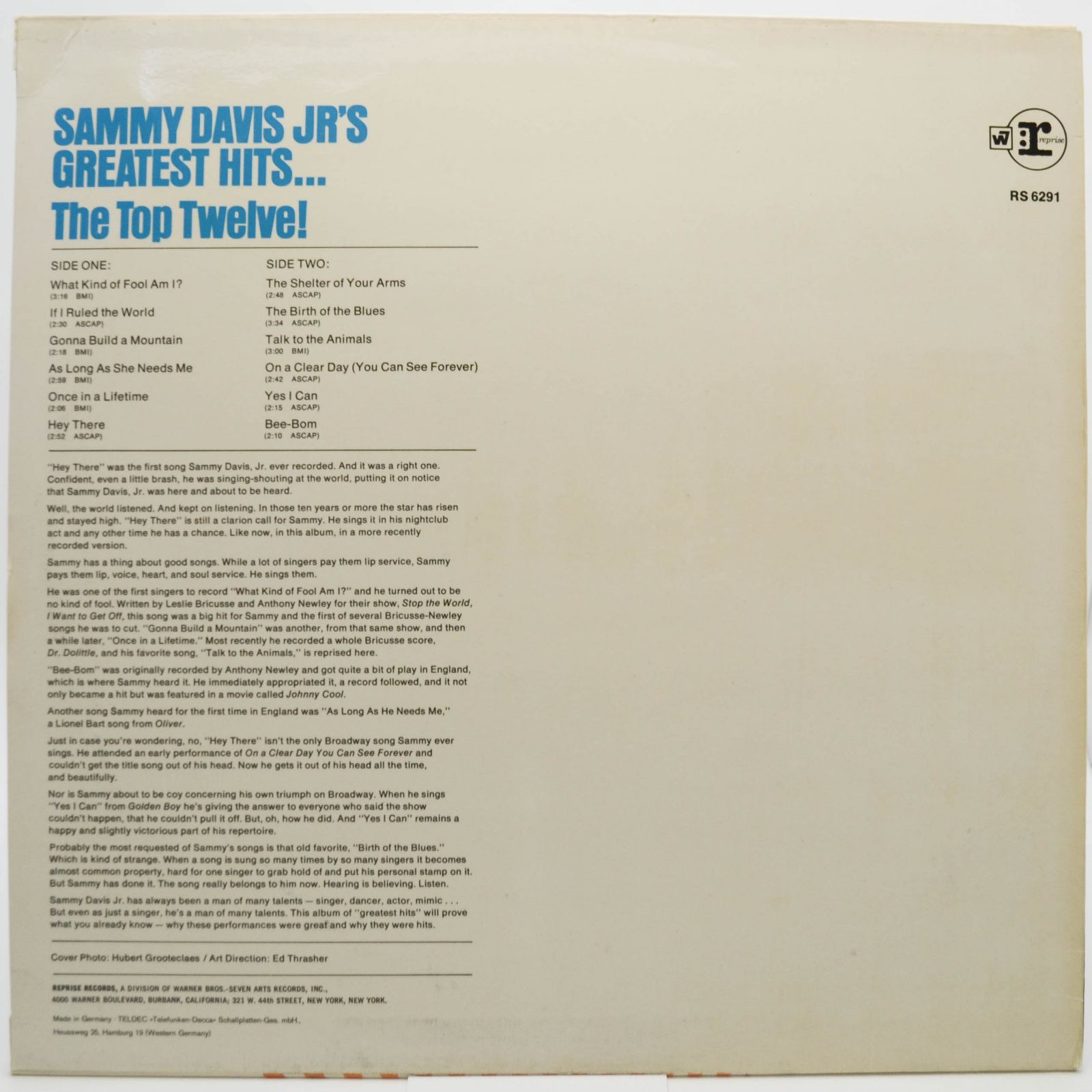 Sammy Davis Jr. — Sammy Davis Jr.'s Greatest Hits, 1968