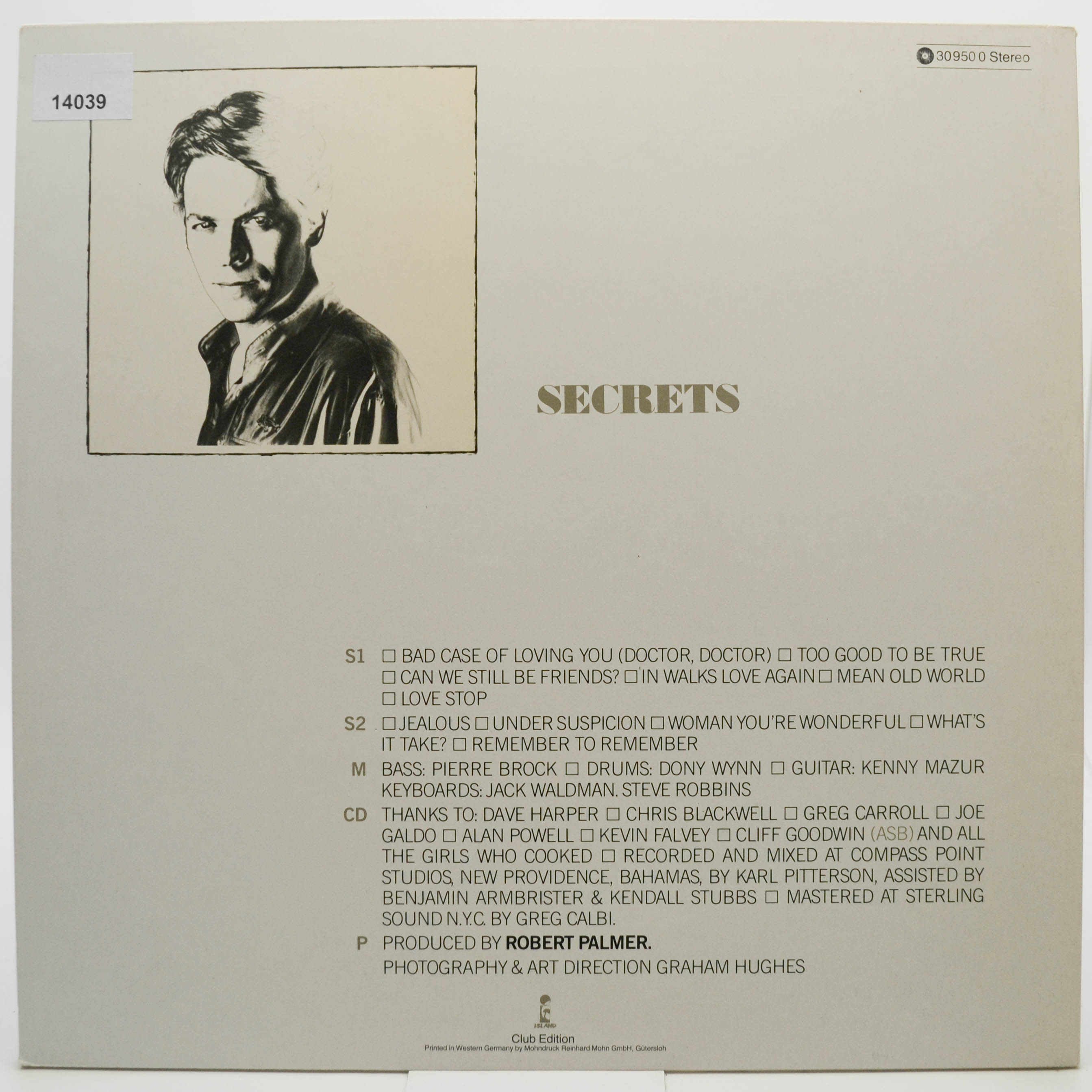 Robert Palmer — Secrets, 1979