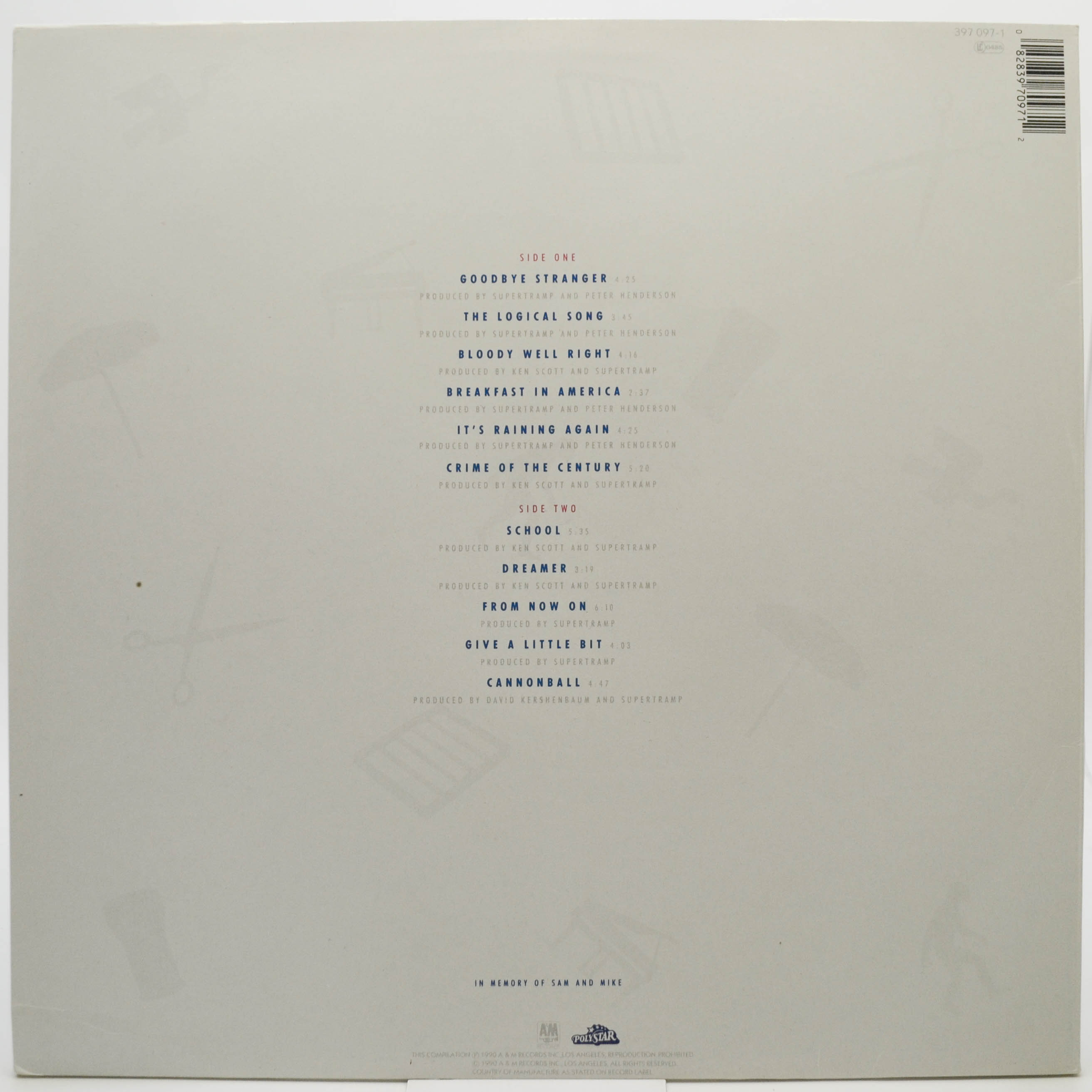 Supertramp — The Very Best Of Supertramp, 1990