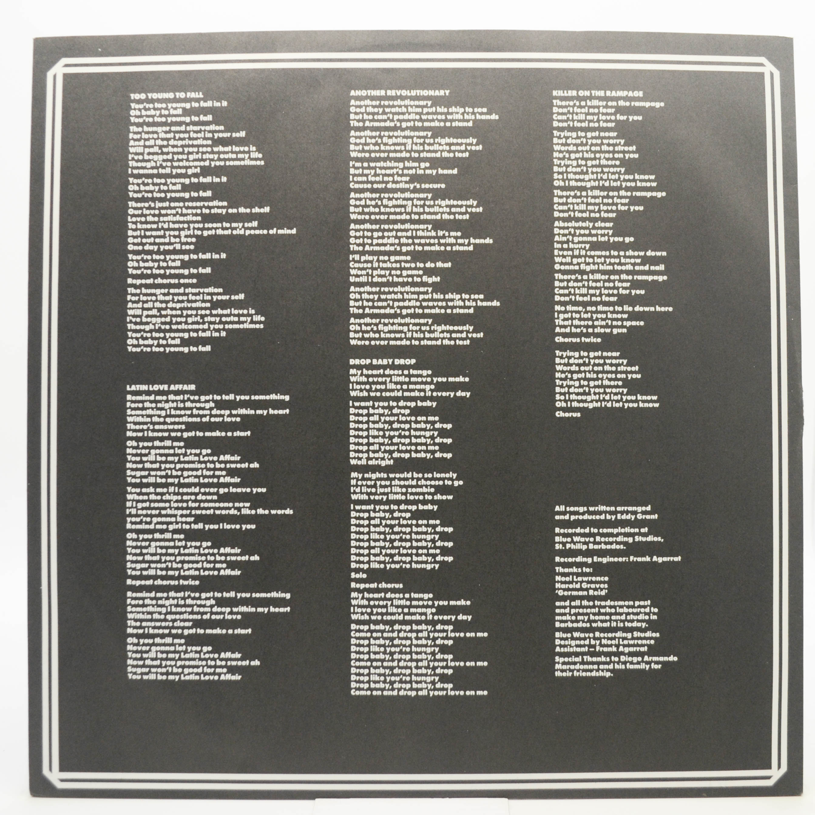 Eddy Grant — Killer On The Rampage, 1982