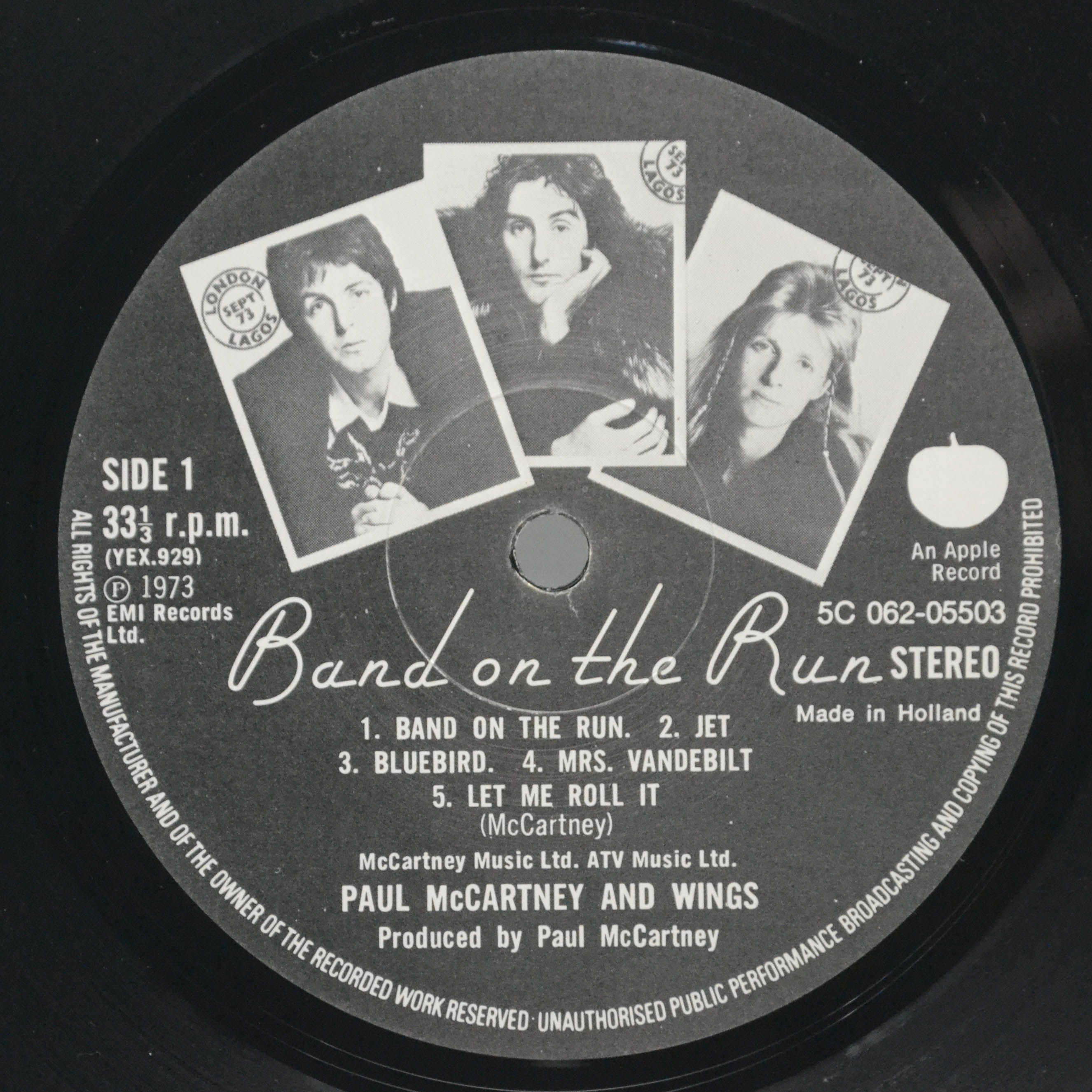 Paul Mccartney And Wings Band On The Run 3680 ₽ Голландия Apple 