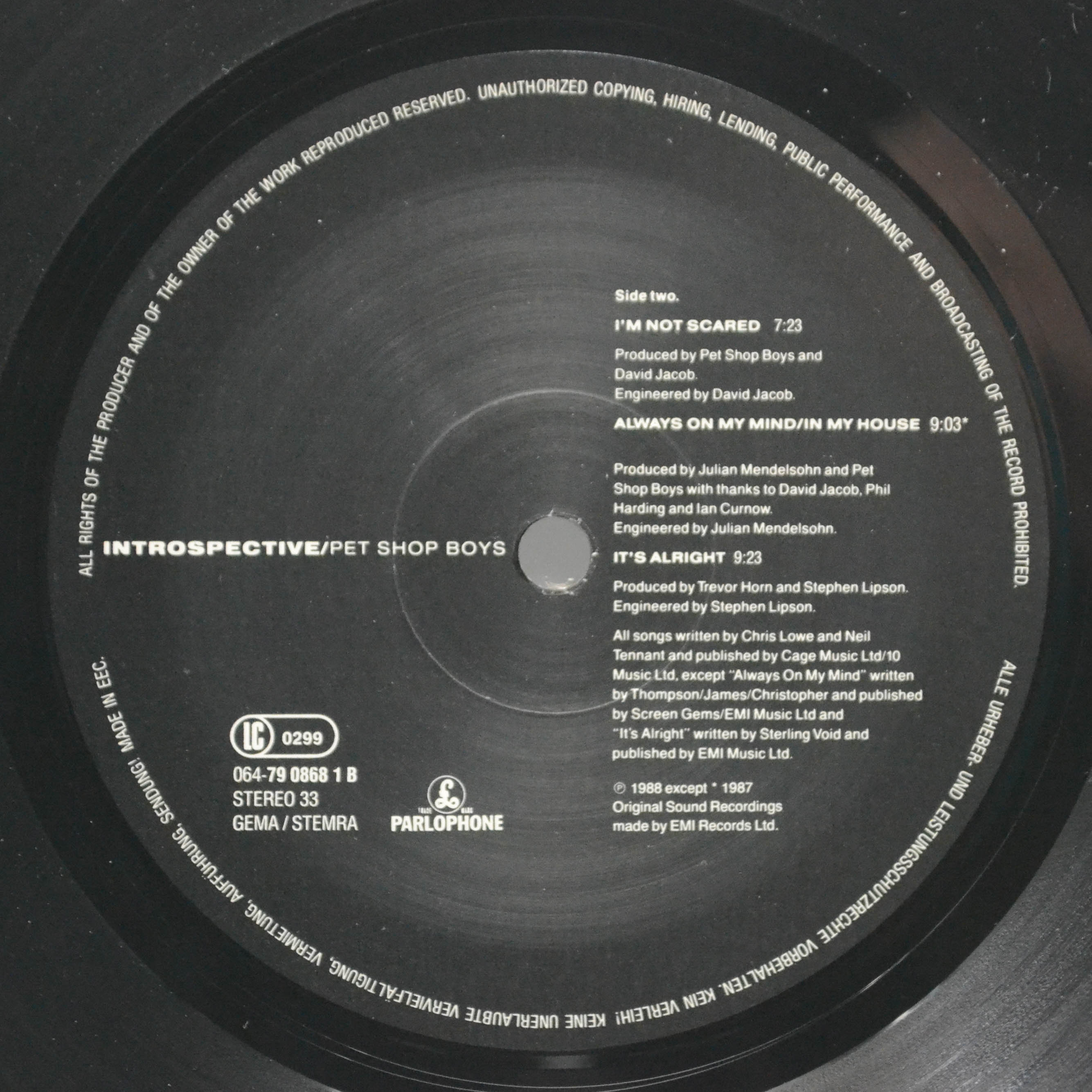 Pet Shop Boys — Introspective, 1988