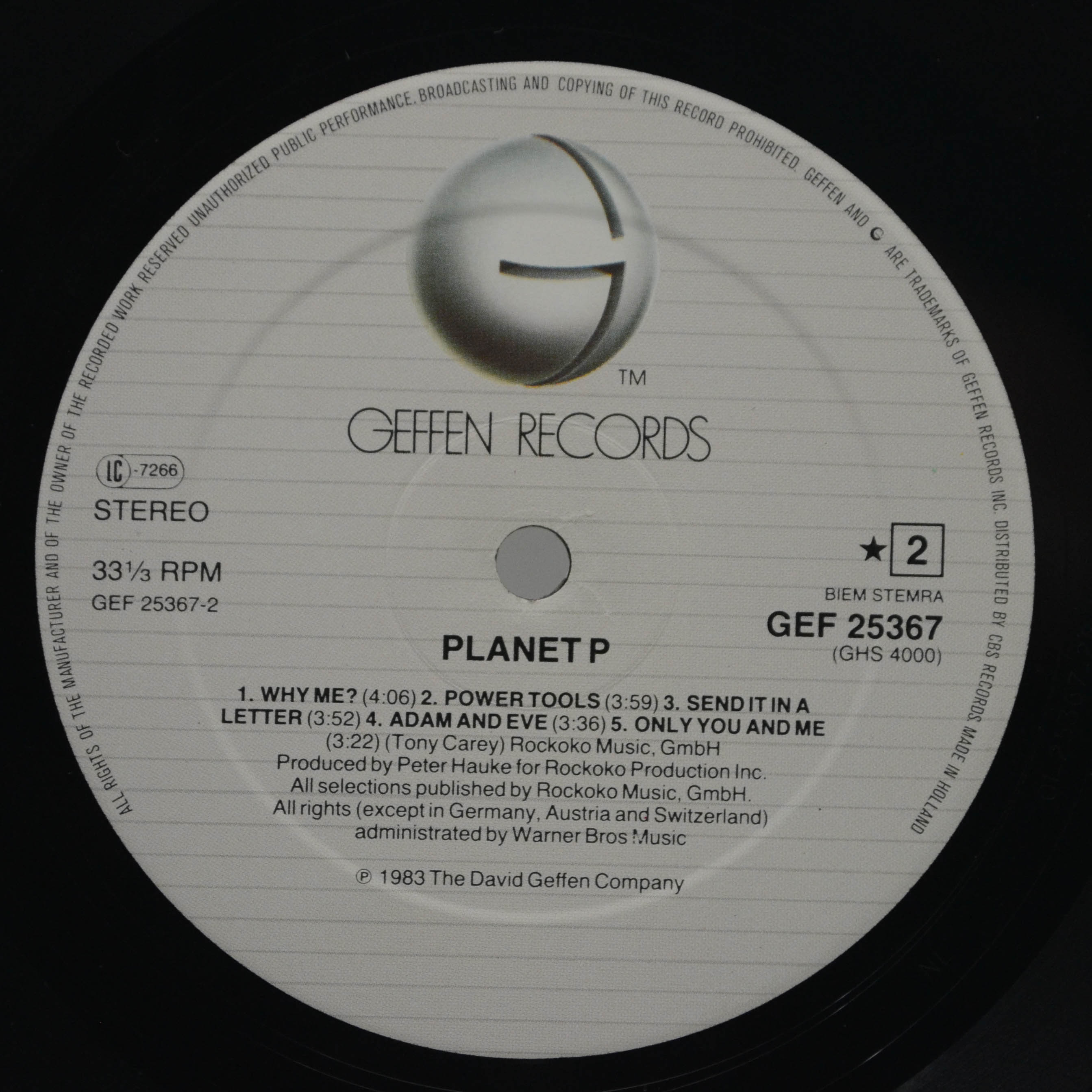 Planet P — Planet P, 1983
