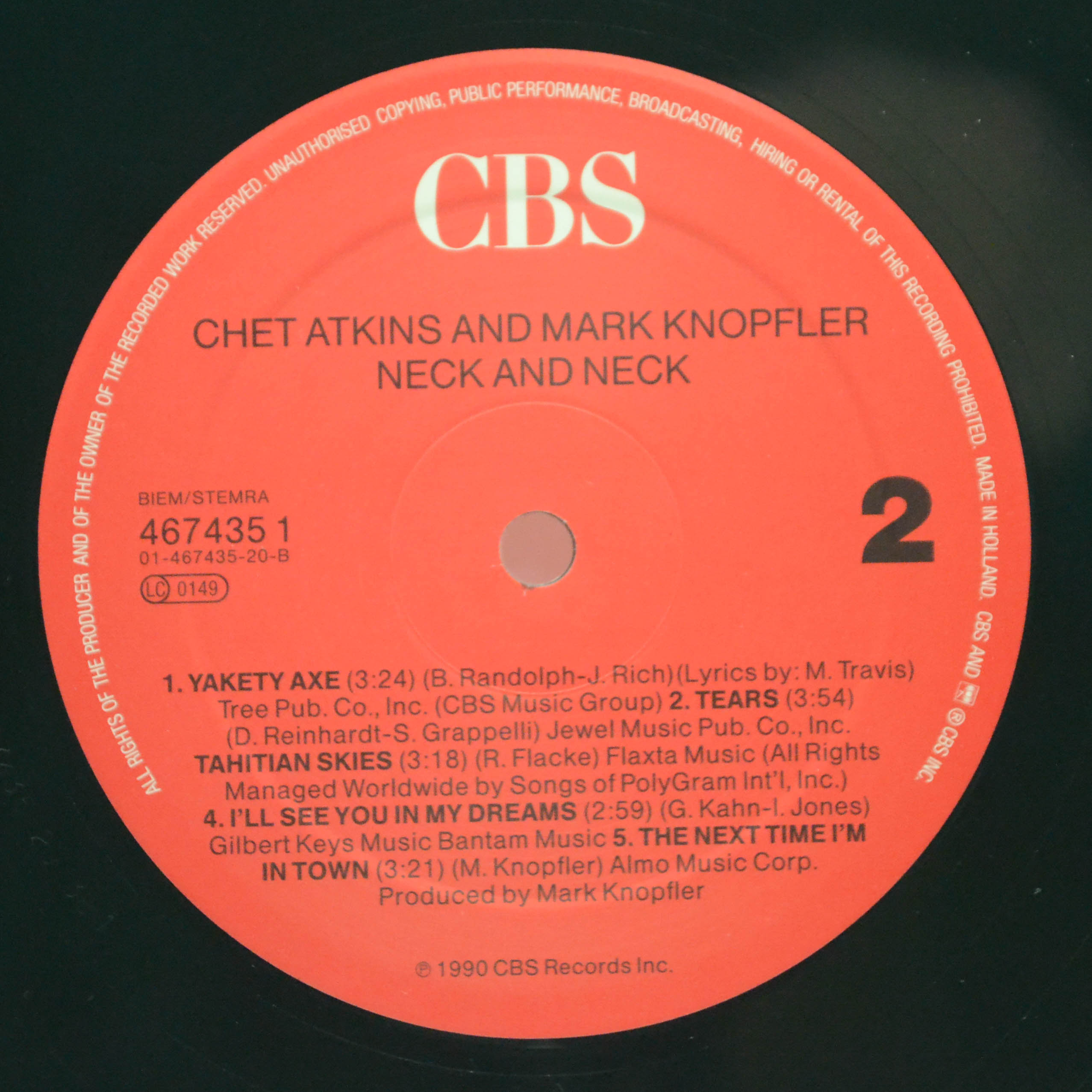 Chet Atkins And Mark Knopfler — Neck And Neck, 1990
