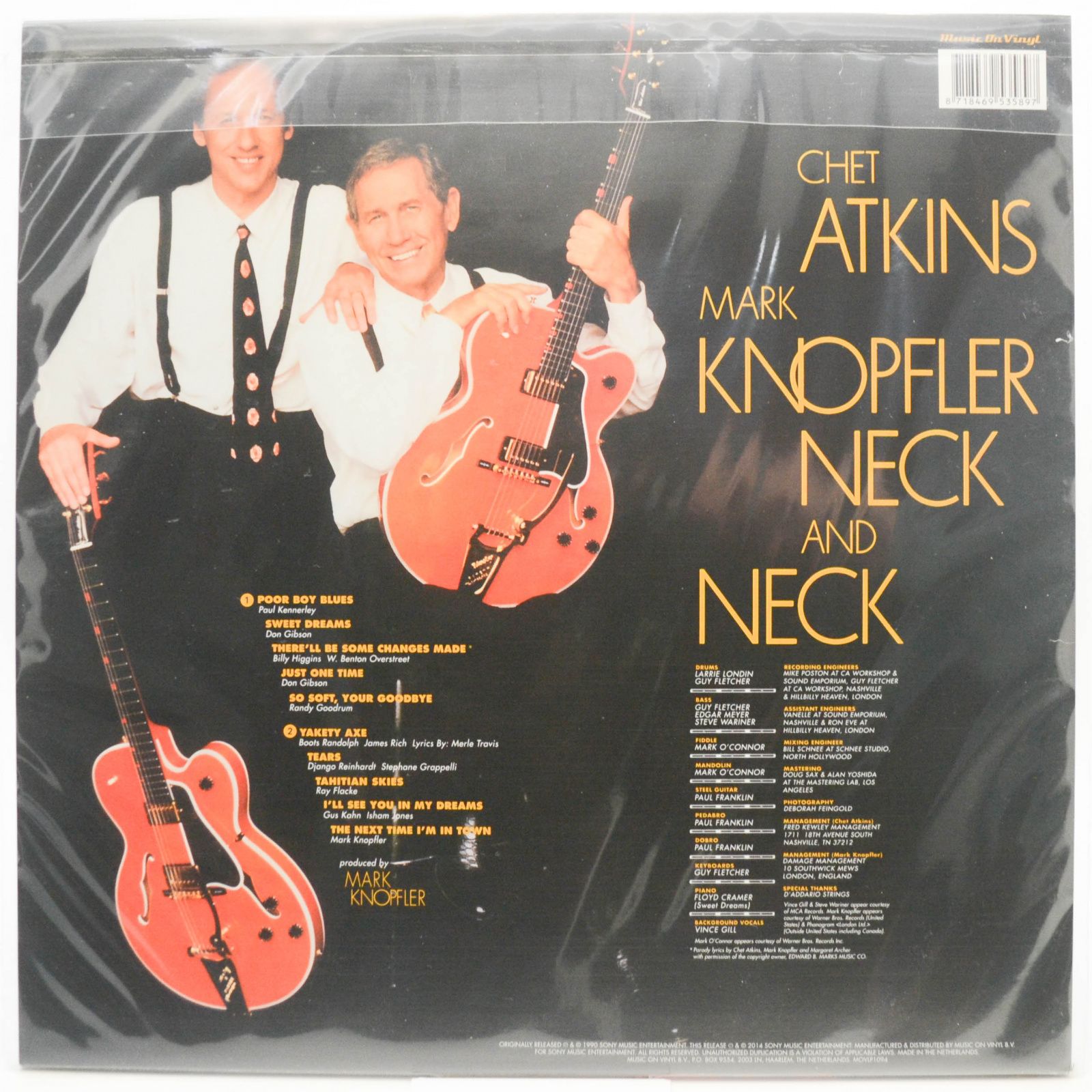 Chet Atkins And Mark Knopfler — Neck And Neck, 1990