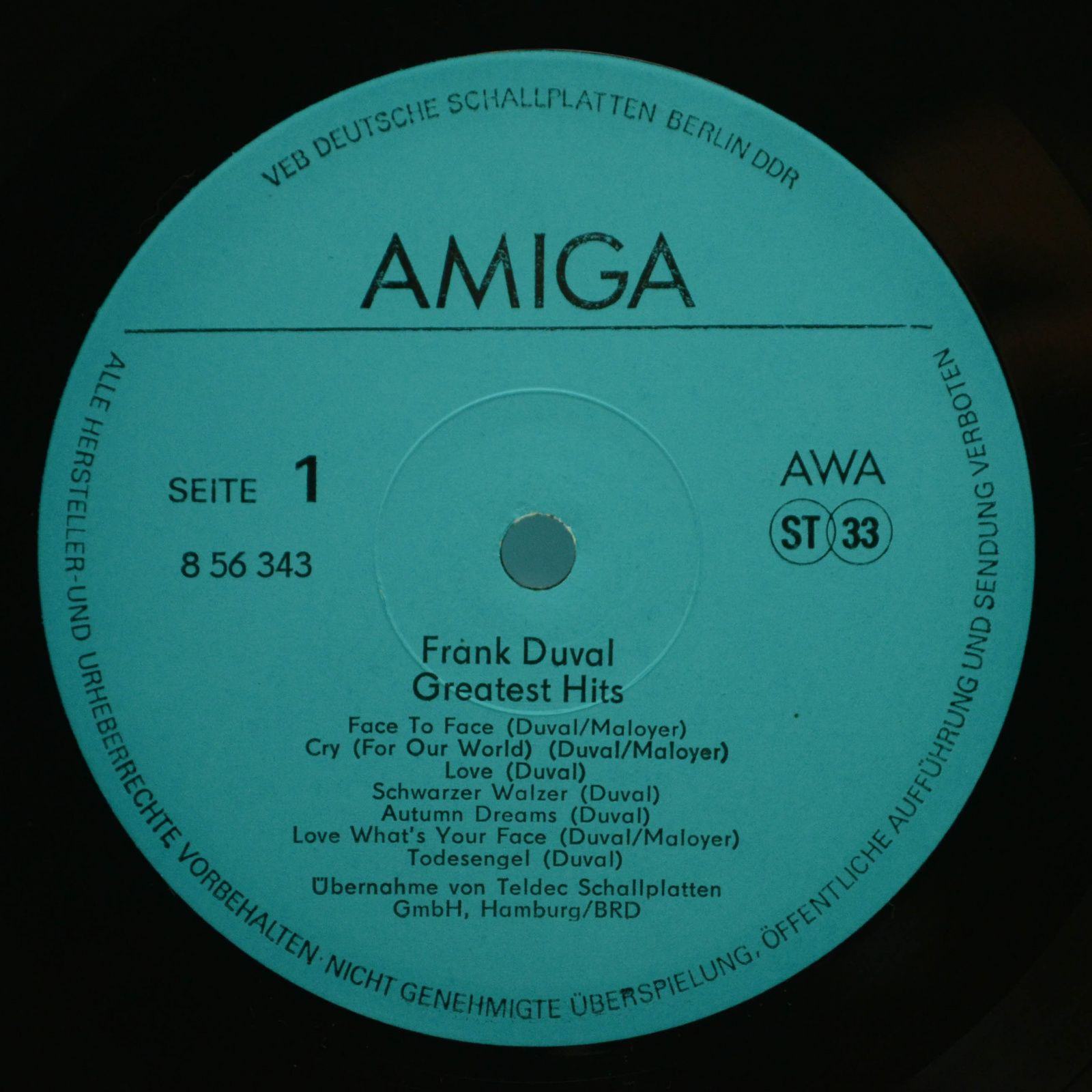 Frank Duval — Greatest Hits, 1988