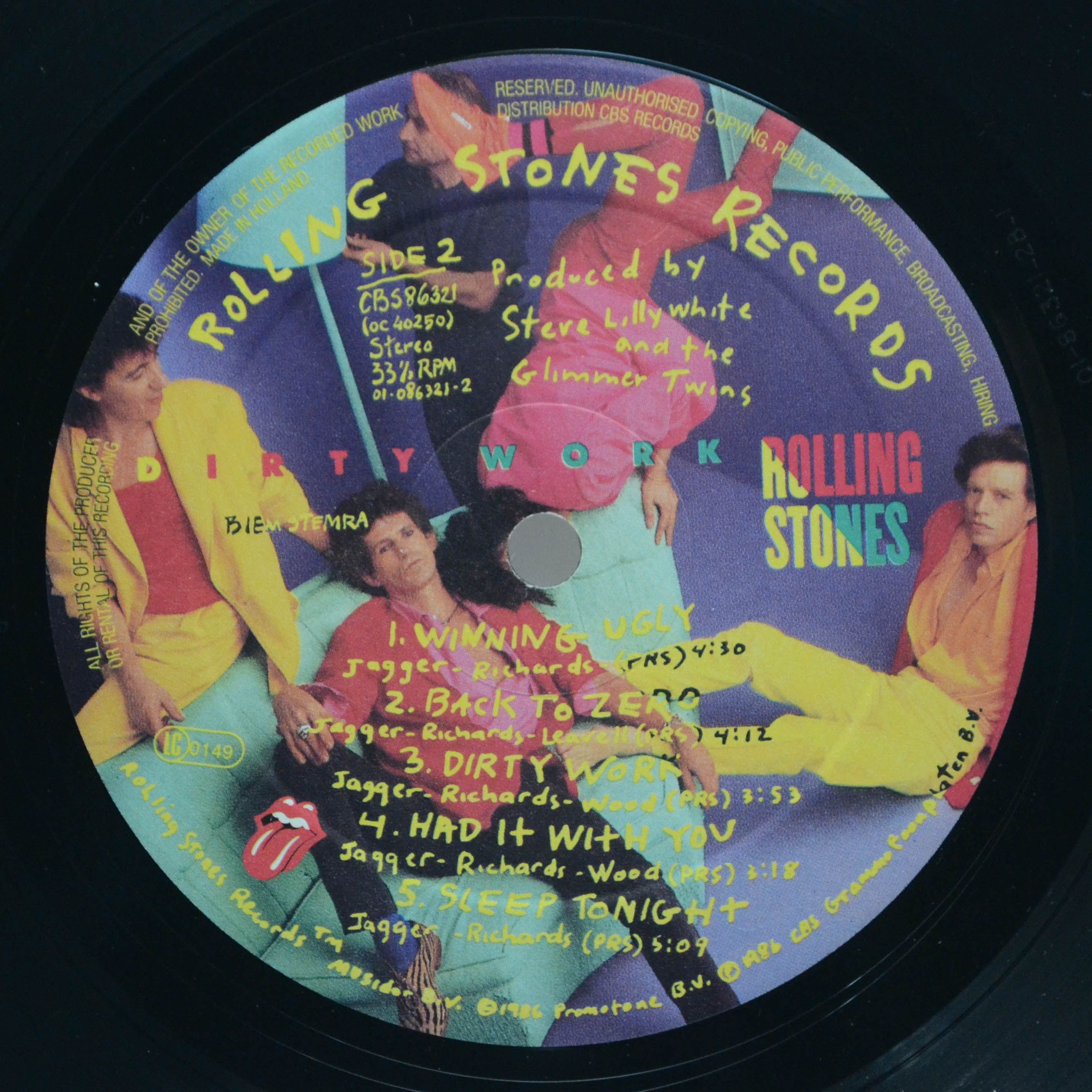 Rolling Stones — Dirty Work, 1986
