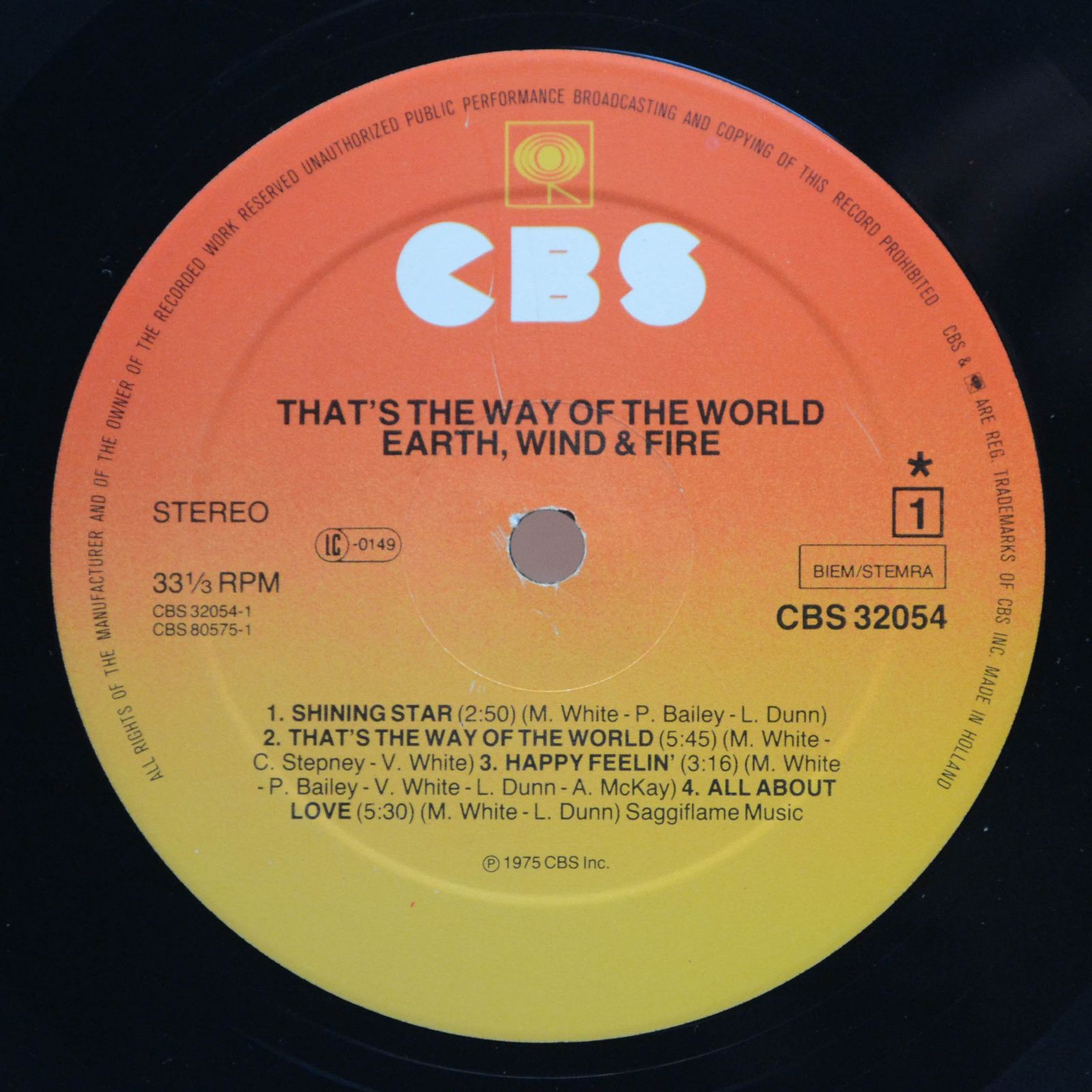 Earth, Wind & Fire — That's The Way Of The World, 1975