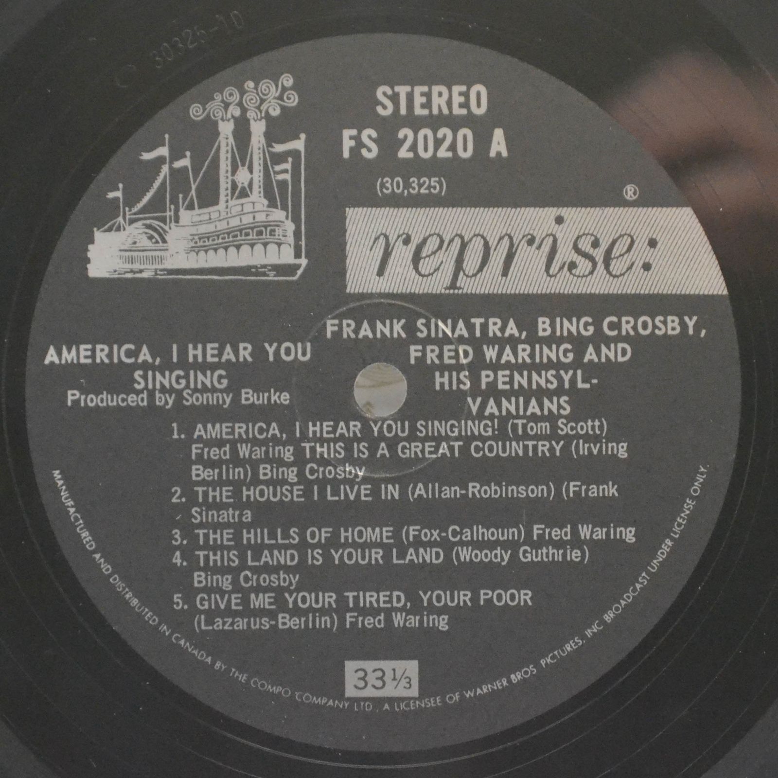 Frank Sinatra, Bing Crosby, Fred Waring & The Pennsylvanians — America, I Hear You Singing (1-st, USA), 1964