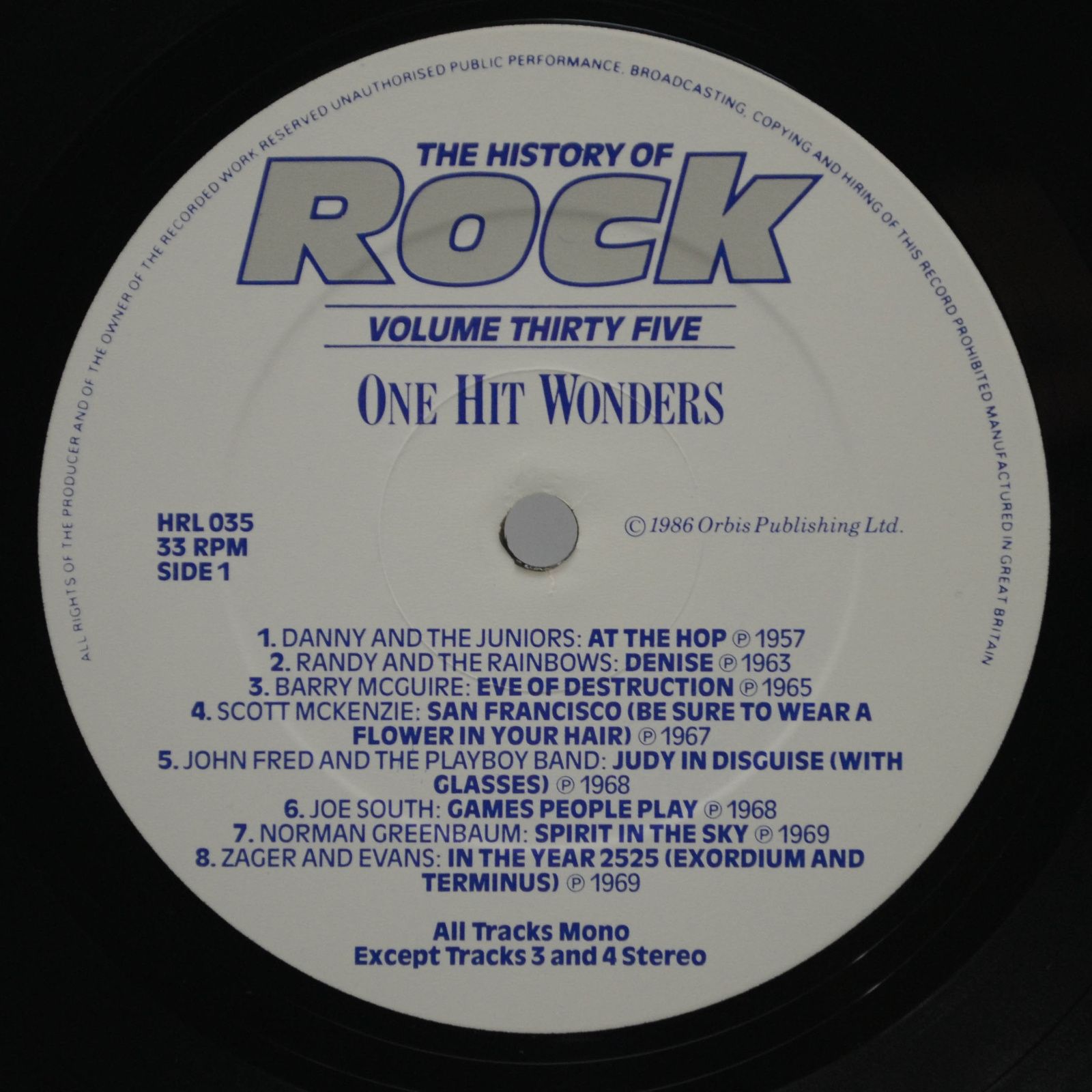 Various — The History Of Rock (Volume Thirty Five) (2LP, UK), 1986