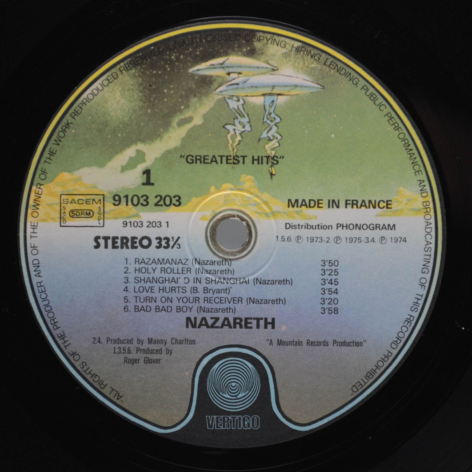 Nazareth — Greatest Hits, 1975