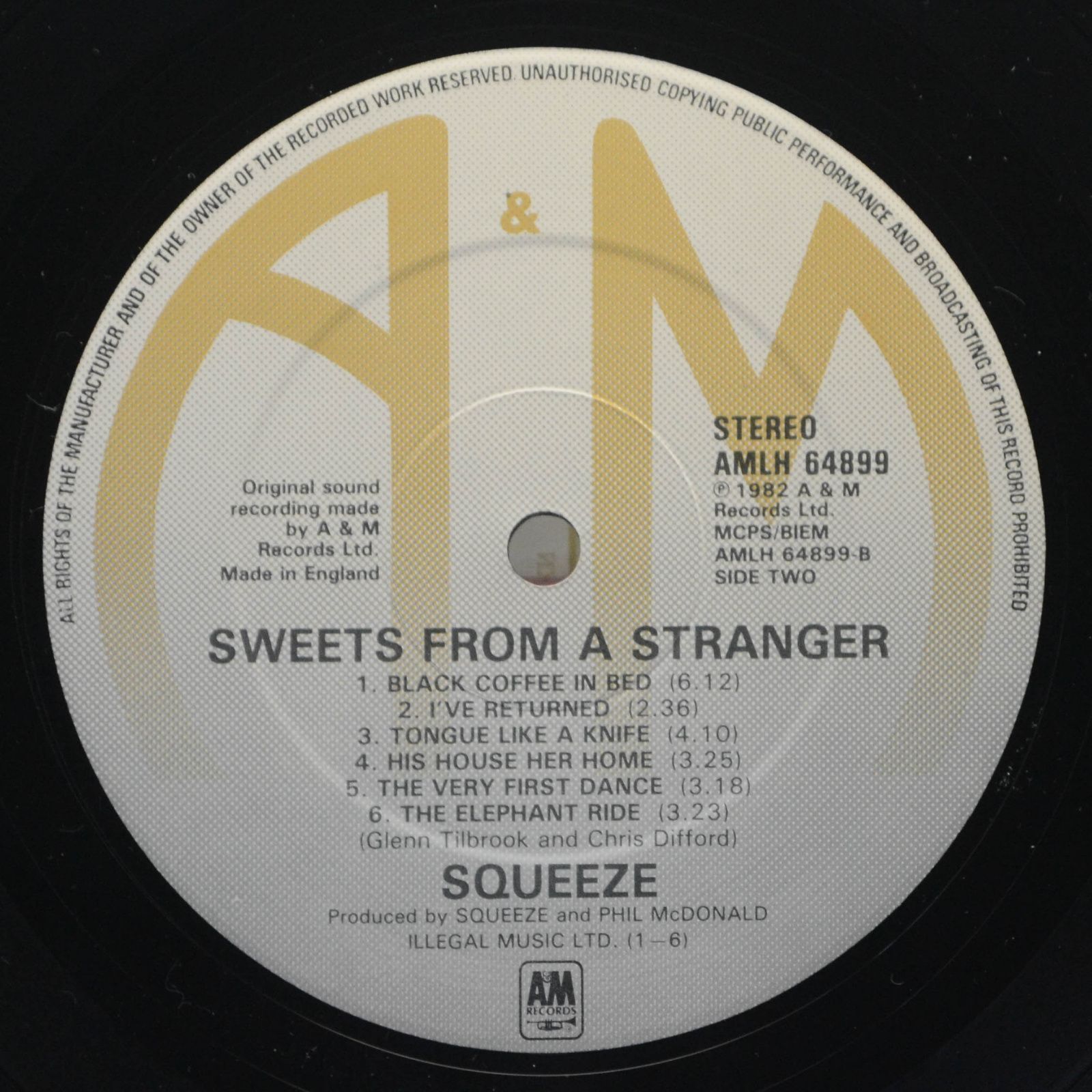 Squeeze — Sweets From A Stranger, 1982