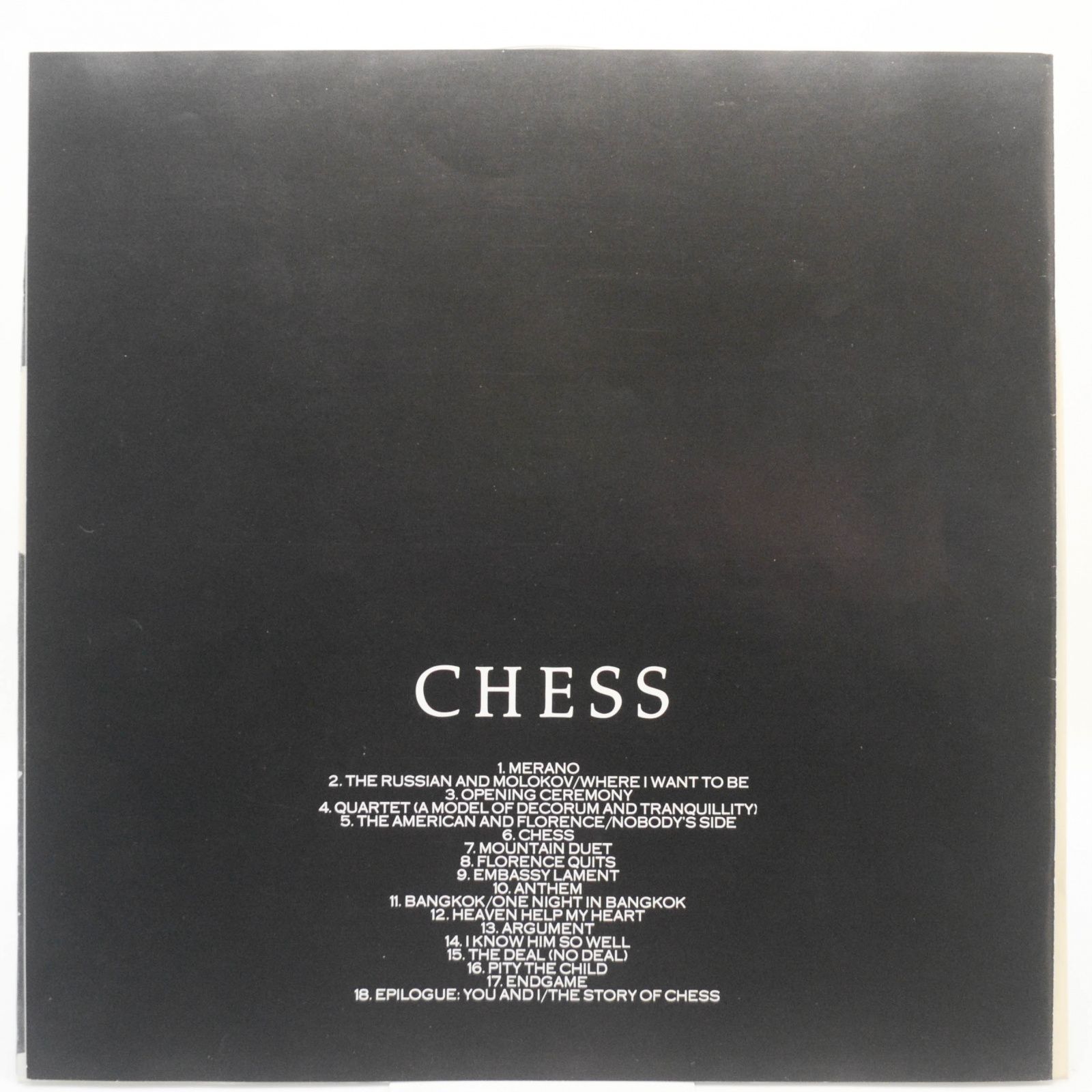Benny Andersson, Tim Rice, Björn Ulvaeus — Chess (2LP, booklet), 1984