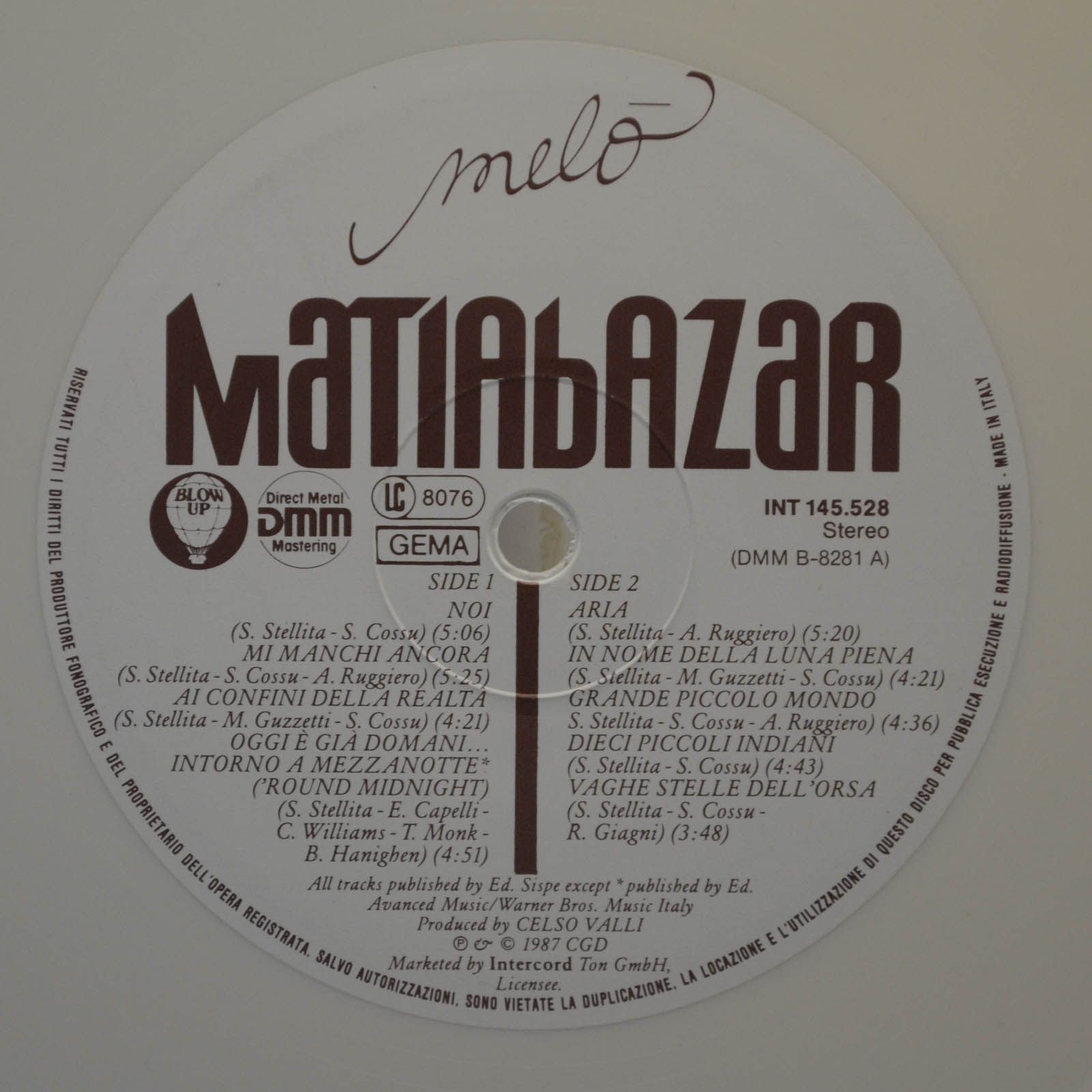 Matiabazar — Meló, 1987