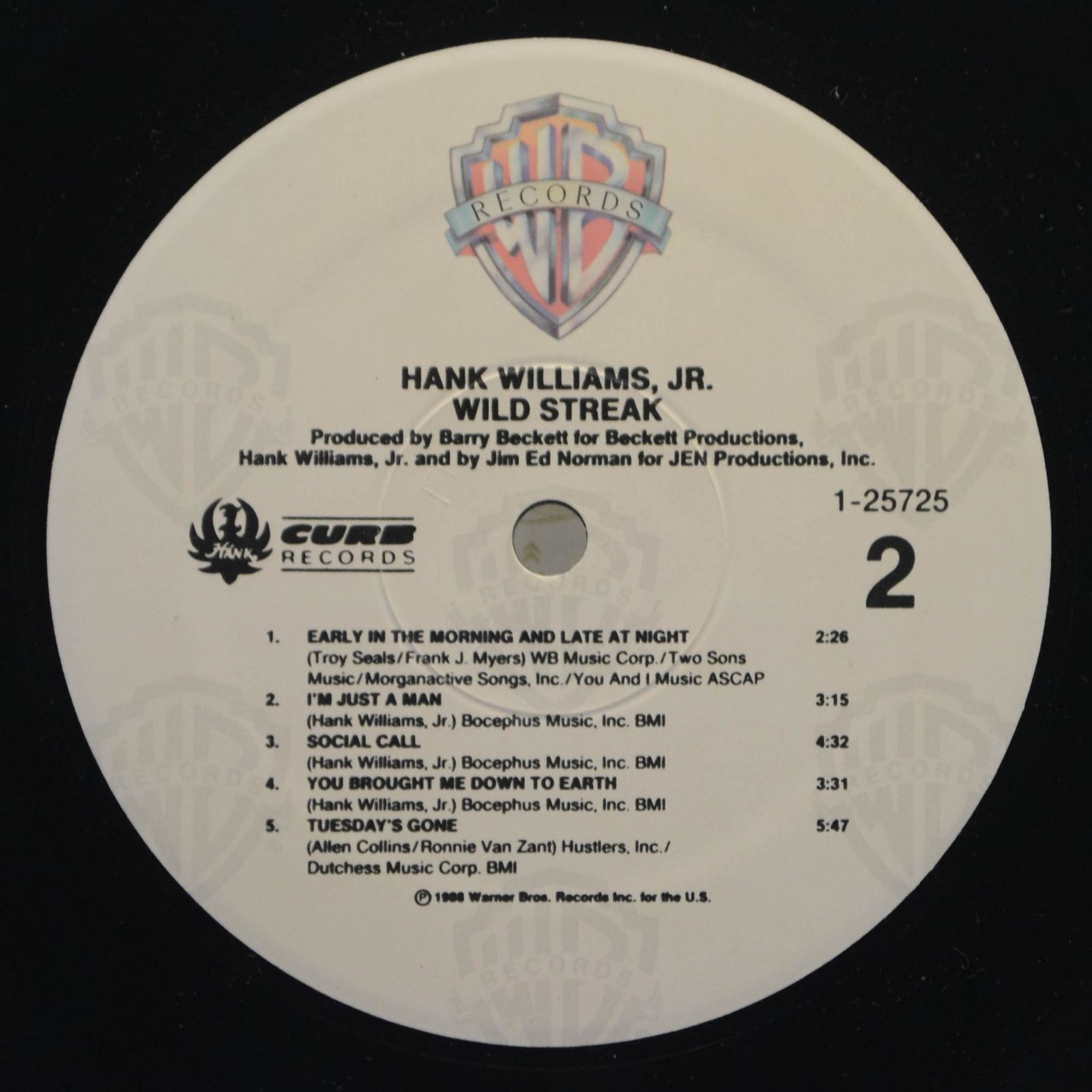 Hank Williams Jr. — Wild Streak, 1988
