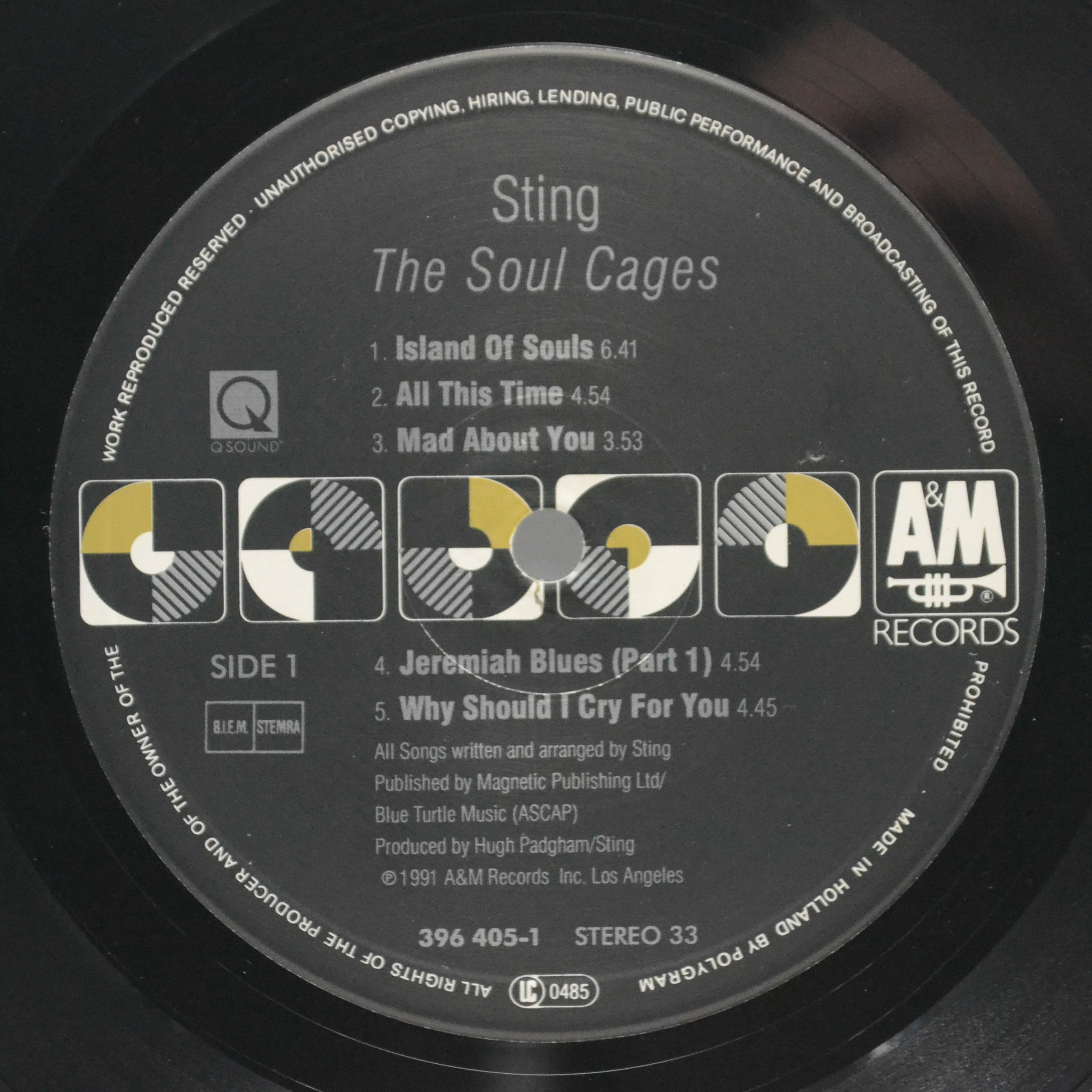 Sting — The Soul Cages, 1991
