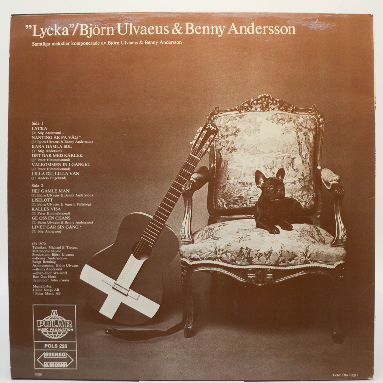 Björn Ulvaeus & Benny Andersson — "Lycka" (Sweden), 1970