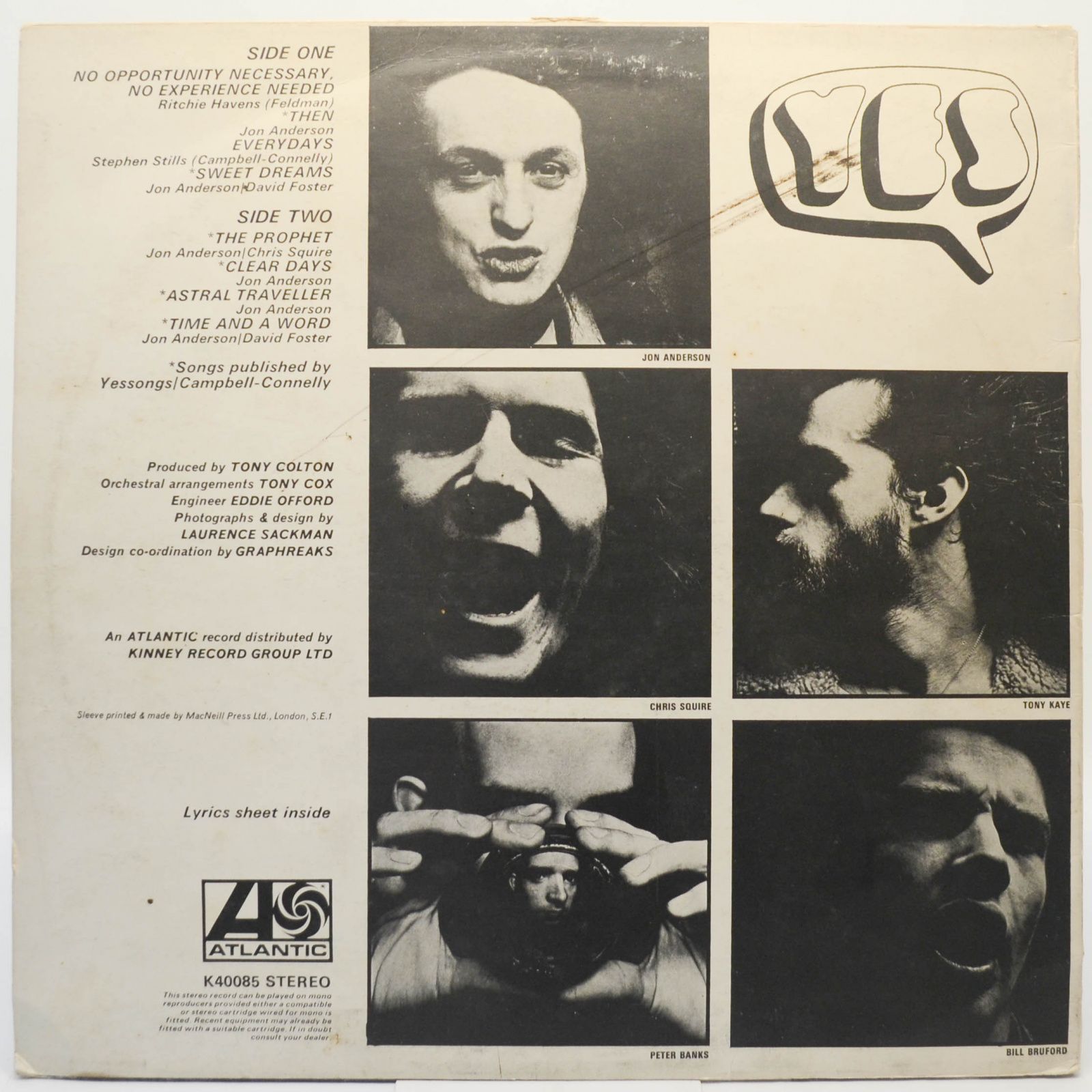 Yes — Time And A Word (UK), 1970