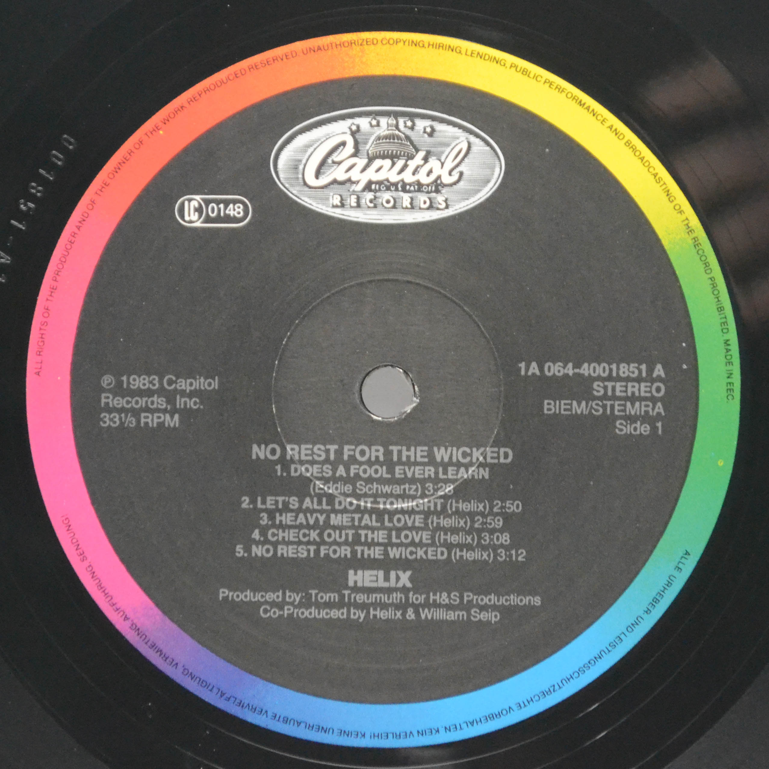 Виниловая пластинка Helix — No Rest For The Wicked, 1983