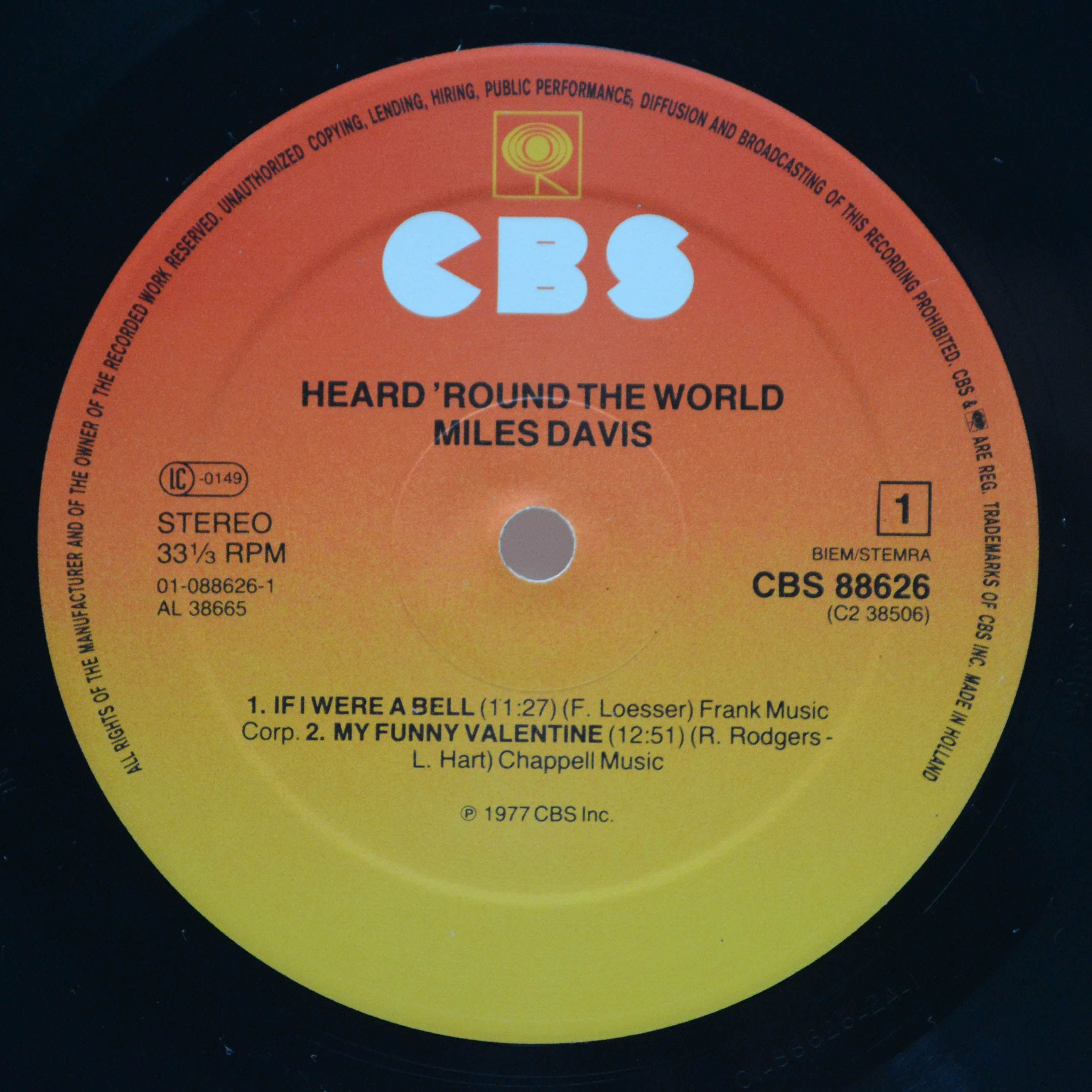 Miles Davis — Heard 'Round The World (2LP), 1983