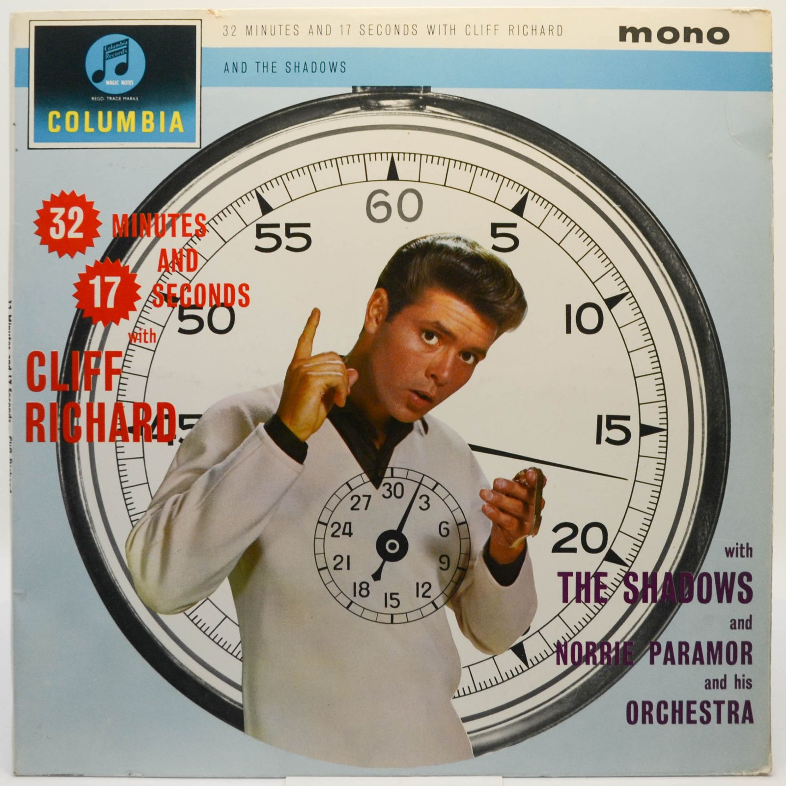 Cliff Richard With The Shadows — And Norrie Paramor And His Orchestra ‎– 32 Minutes And 17 Seconds With Cliff Richard, 1962