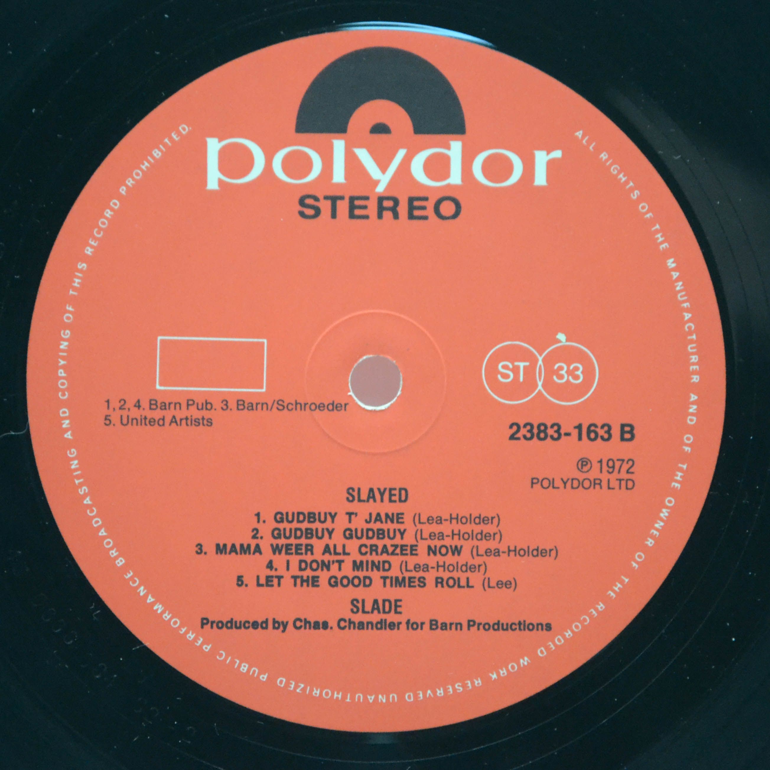 Slade — Slayed? (1-st, UK), 1972