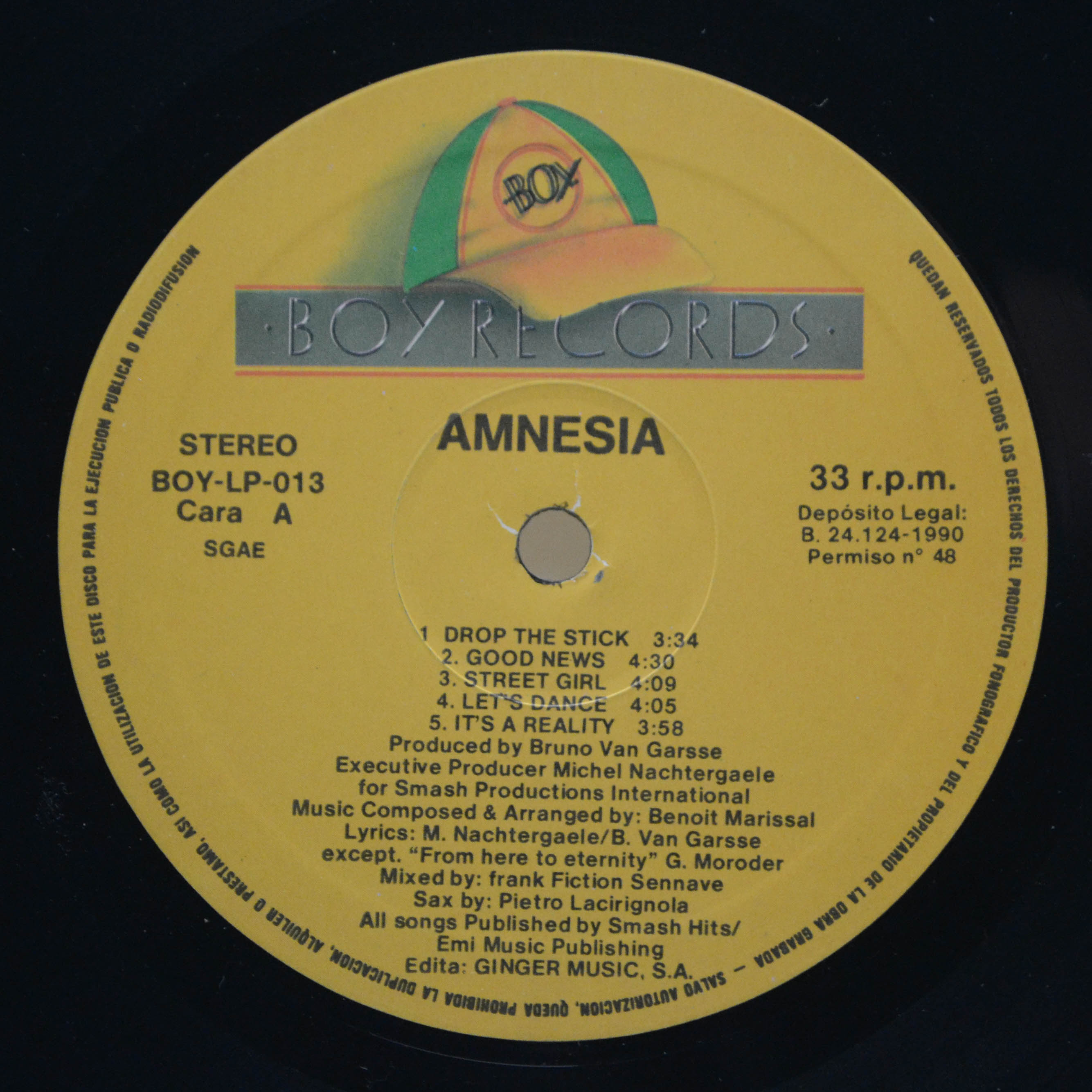 Виниловая пластинка Amnesia — From Here To Eternity, 1990