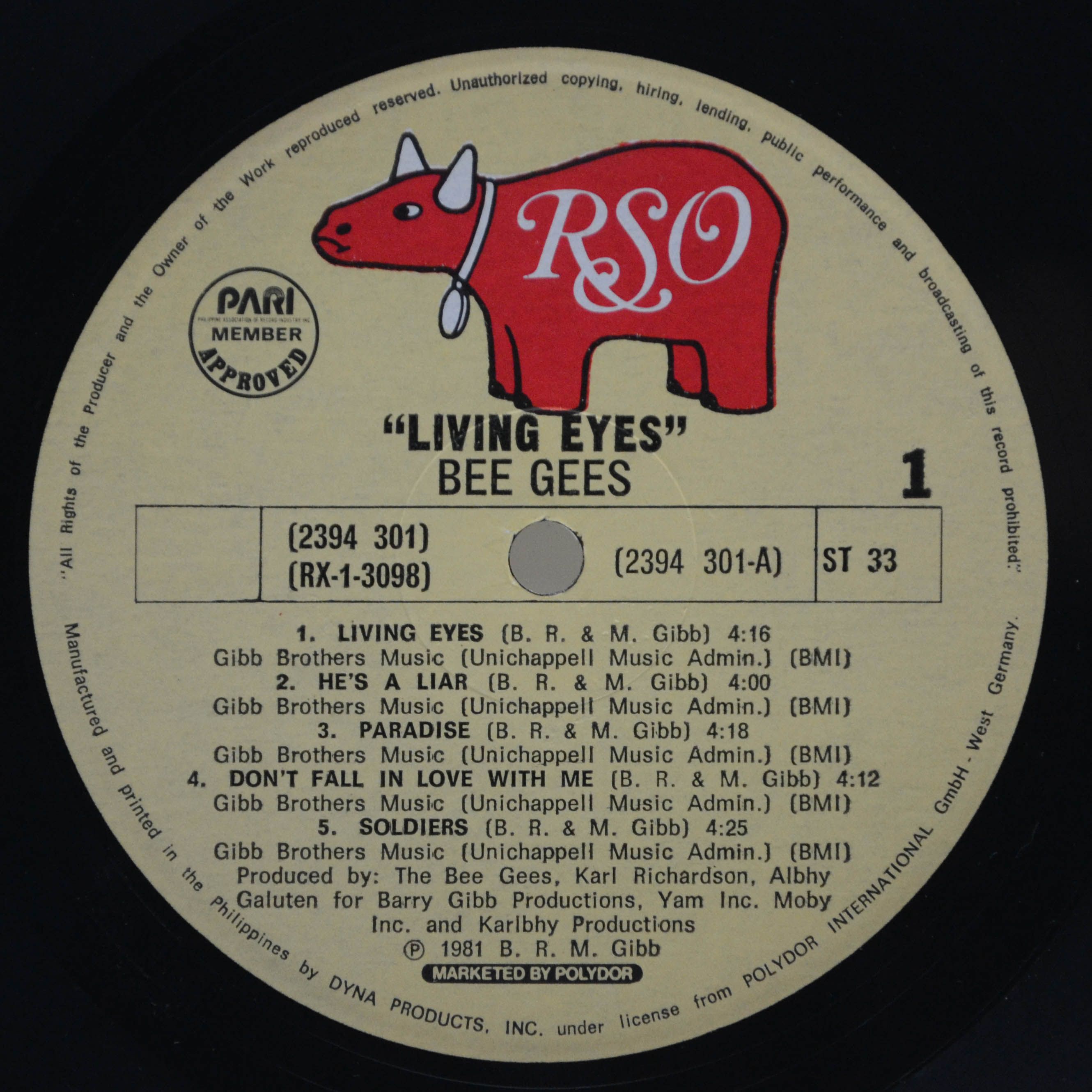 Bee Gees — Living Eyes, 1981