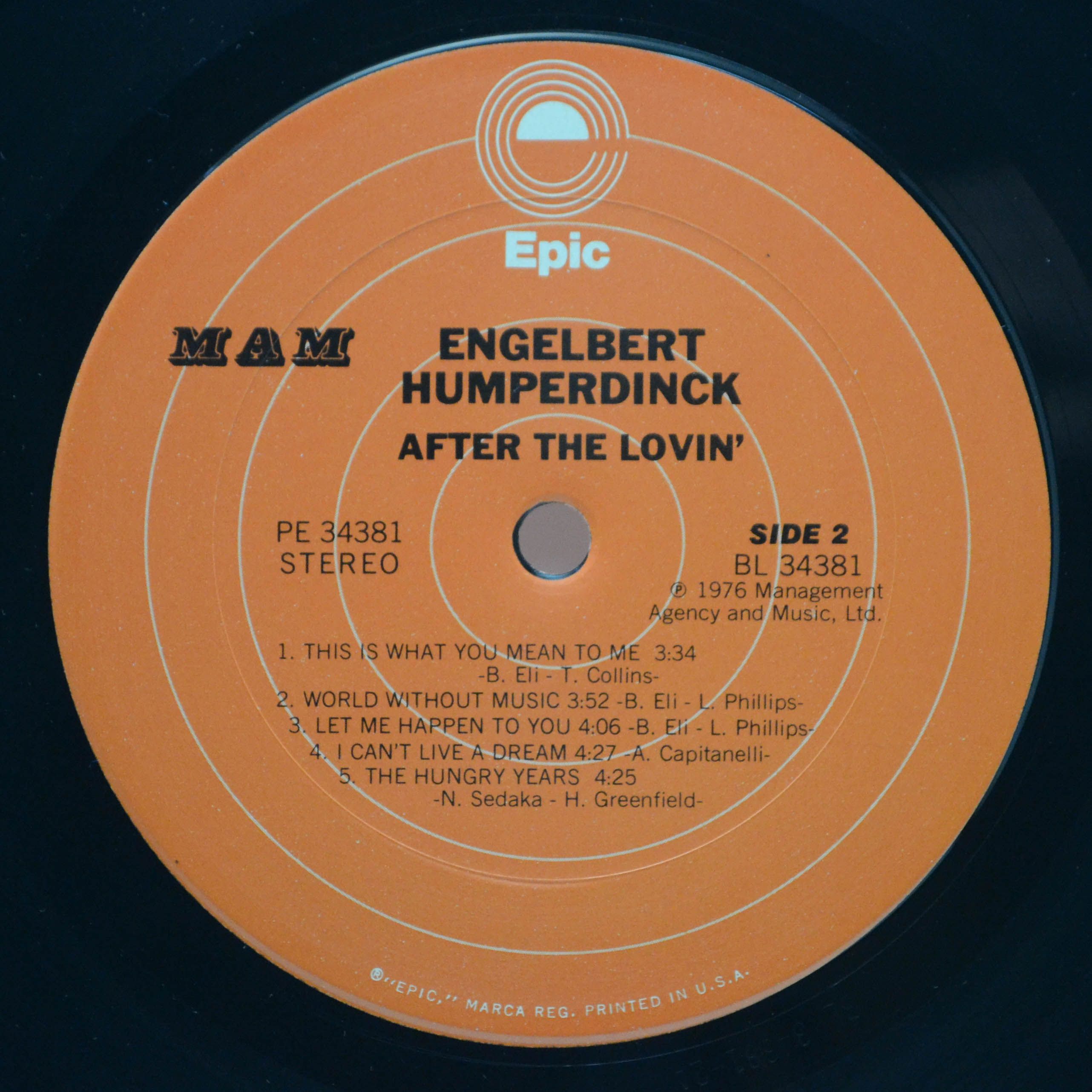 Engelbert Humperdinck — After The Lovin' (USA), 1976