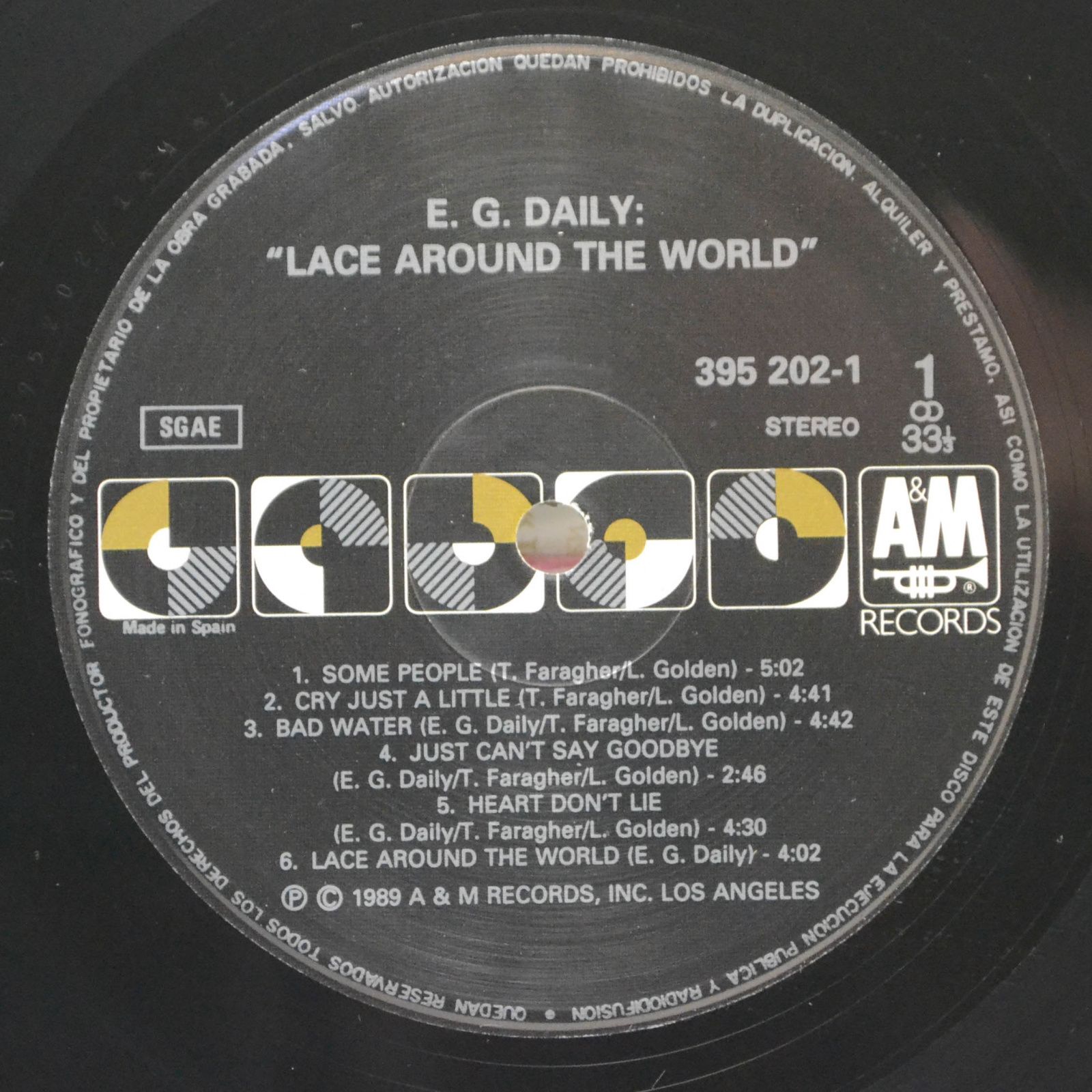 E.G. Daily — Lace Around The Wound, 1989